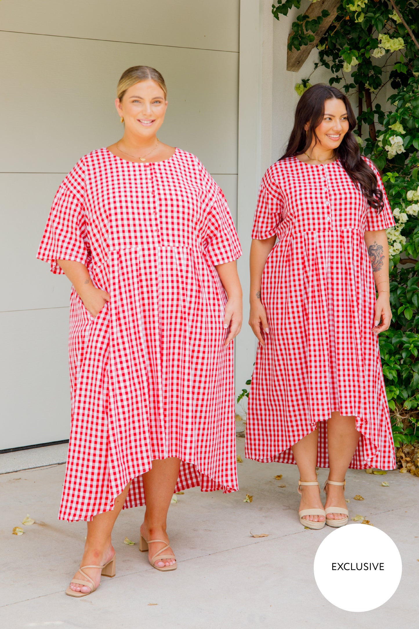 Maia Dress | Red Gingham | FINAL SALE