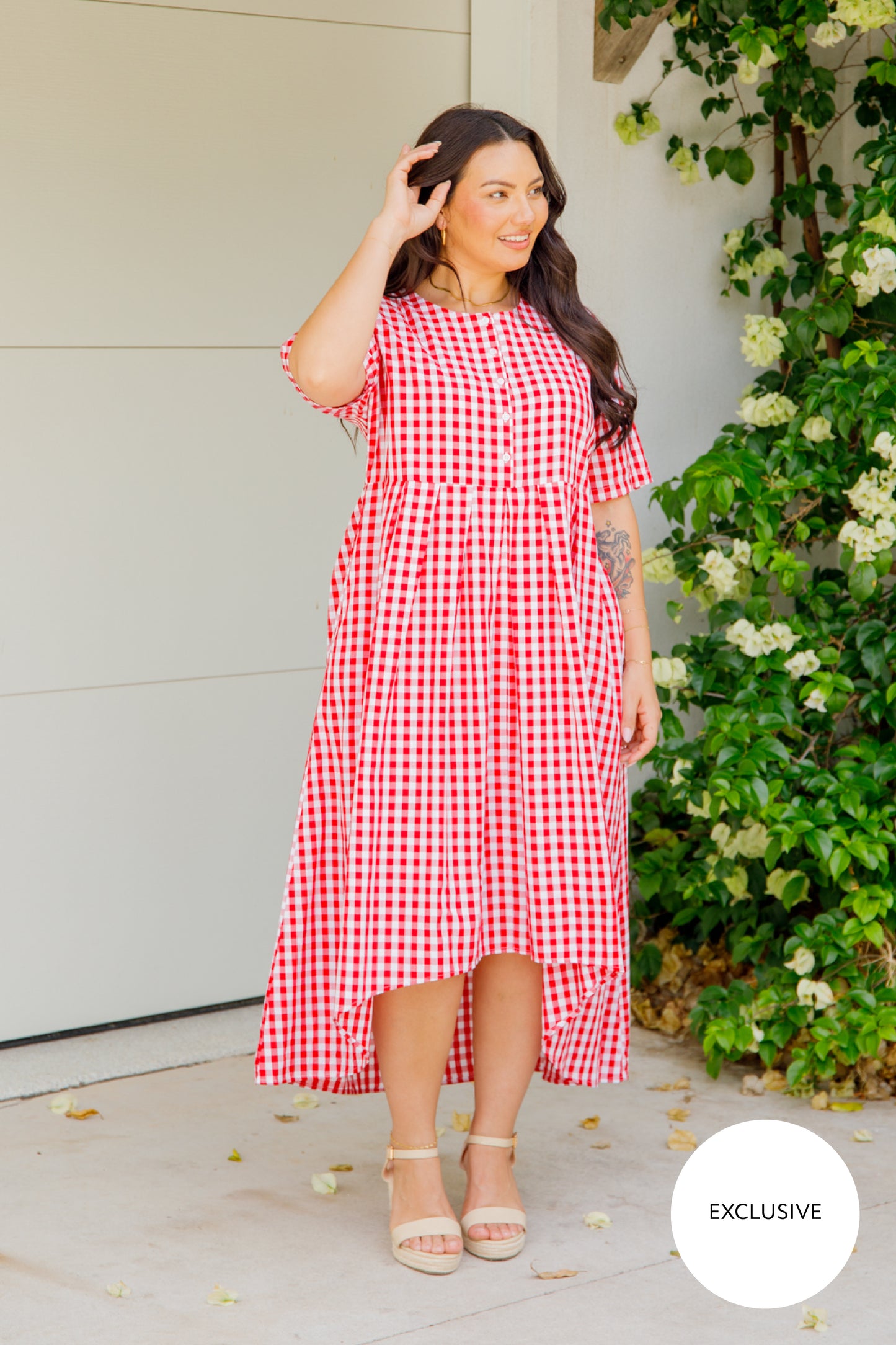 Maia Dress | Red Gingham | FINAL SALE