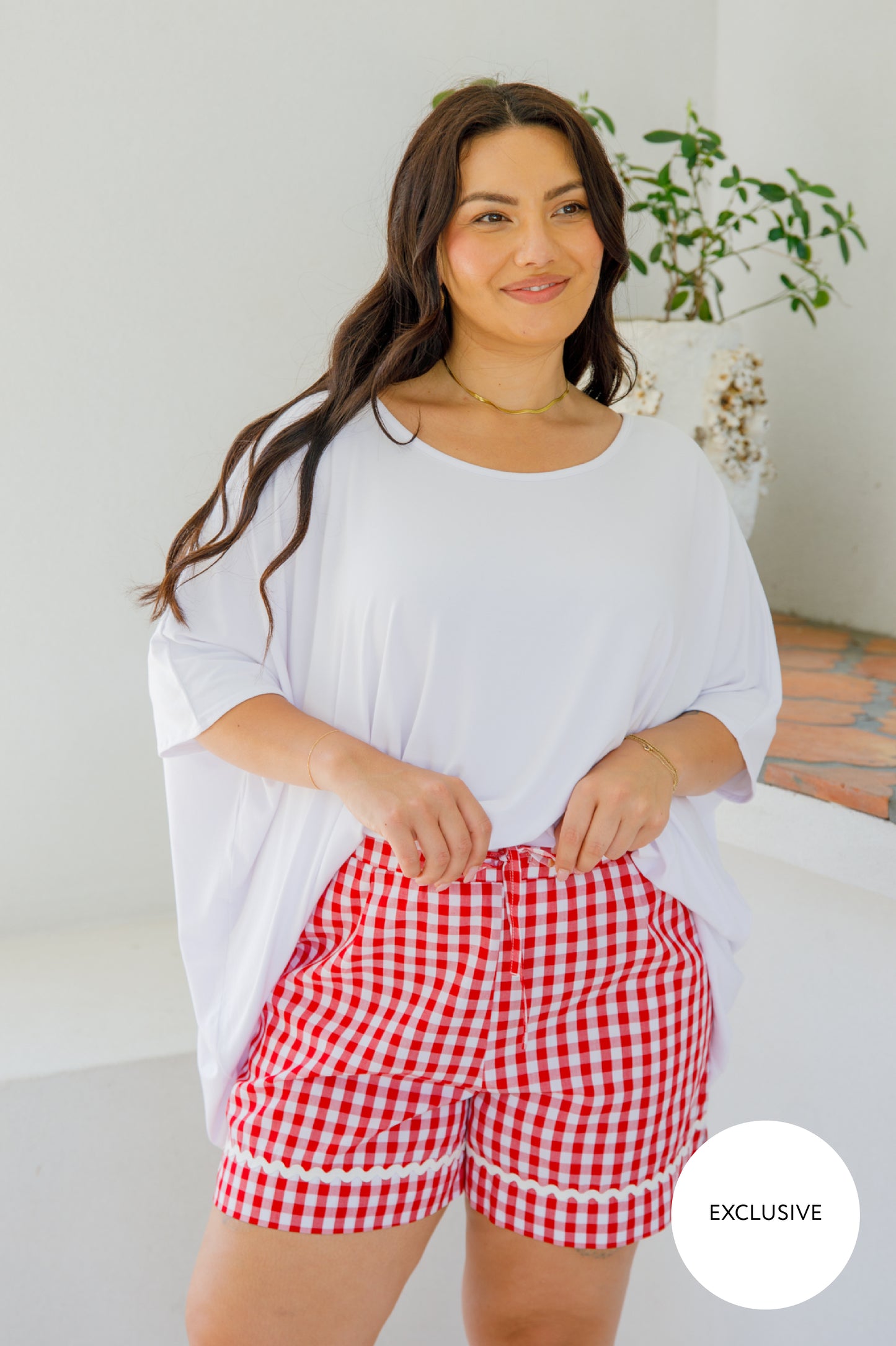 Milan Shorts | Red Gingham | FINAL SALE