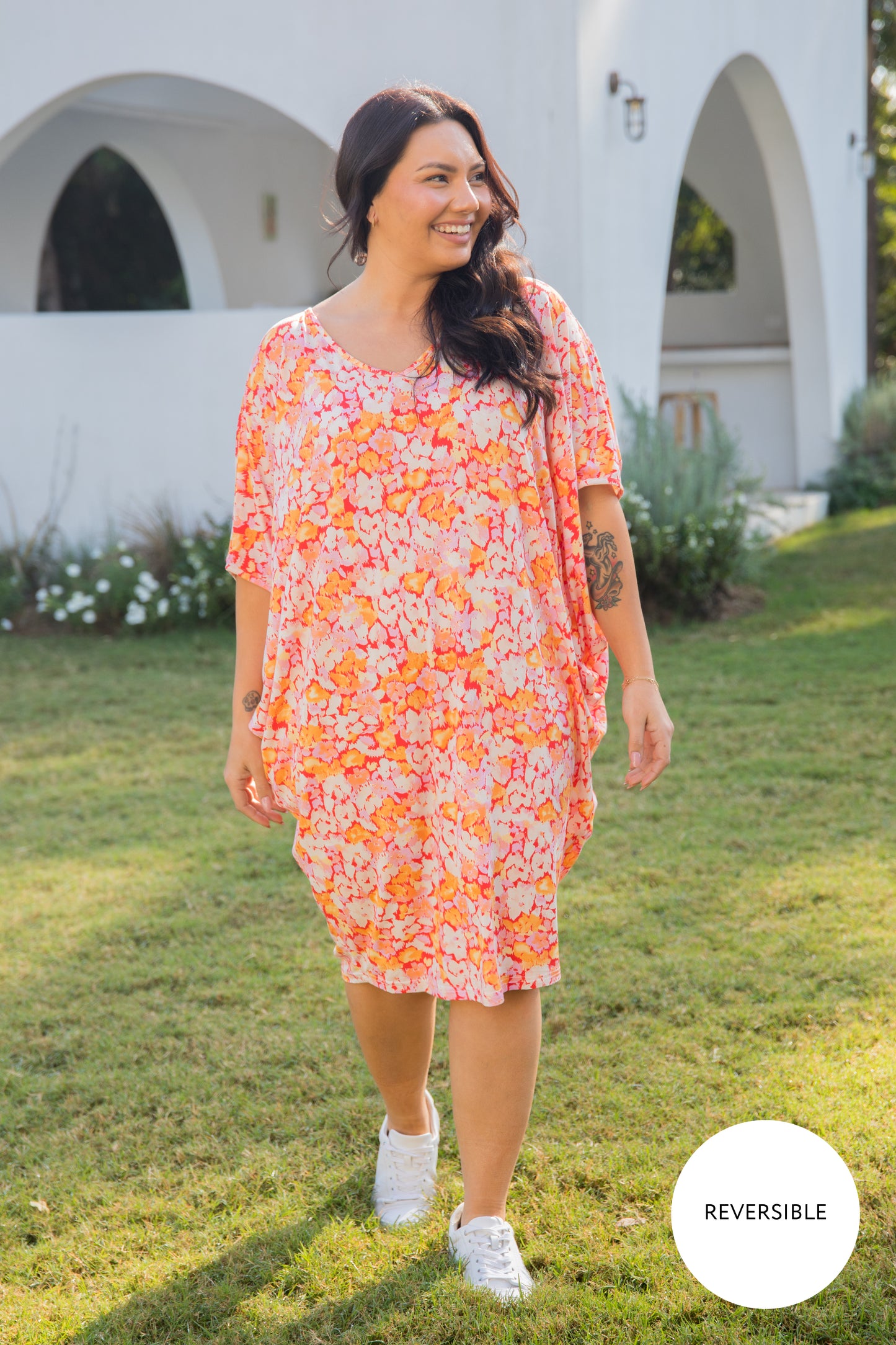 ZZ MIRACLE Bamboo Short Sleeve Classic Length Dress | Calypso | FINAL SALE
