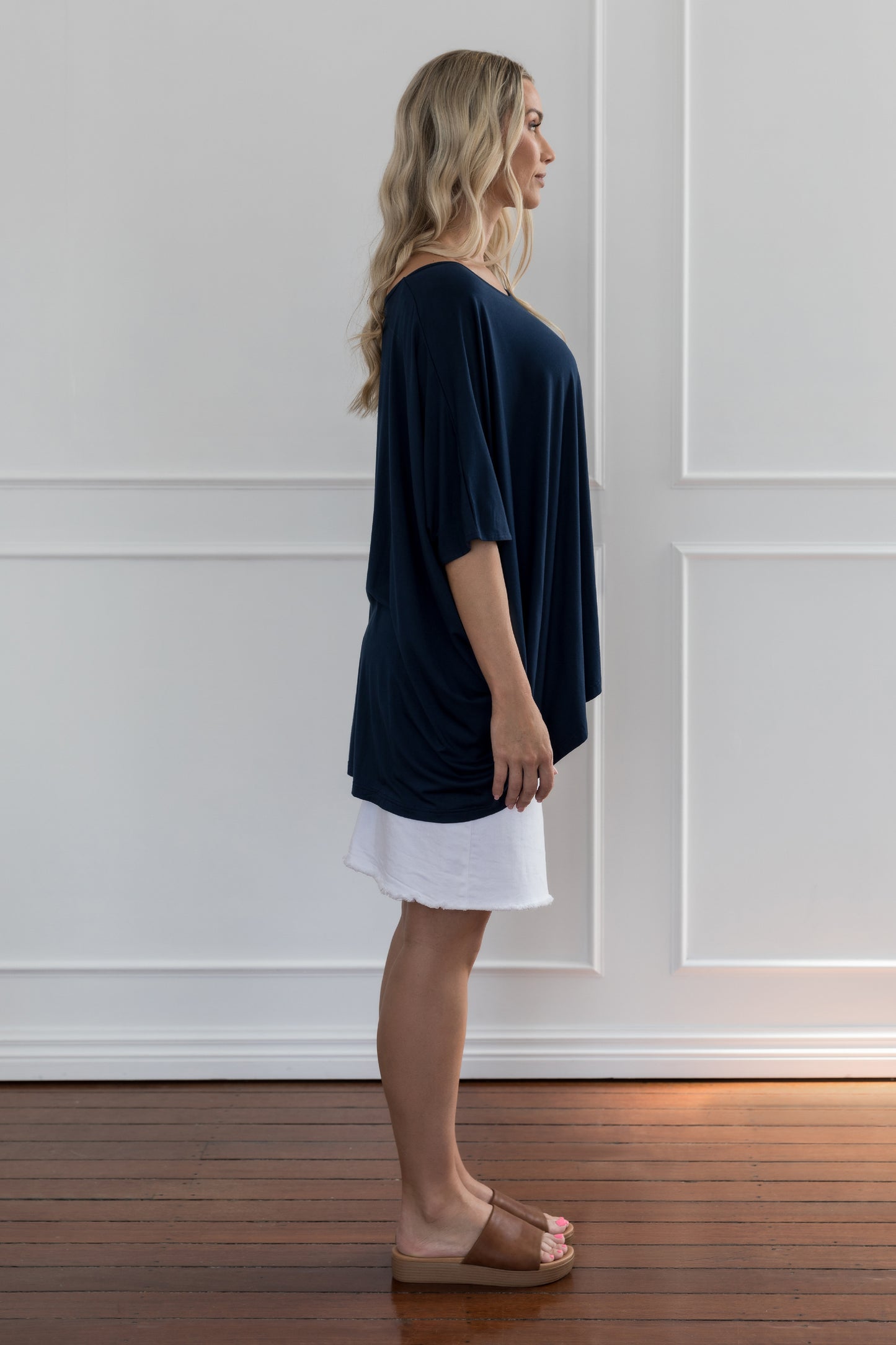 Plus-Sized Navy Tops | PQ Collection | Nice Top