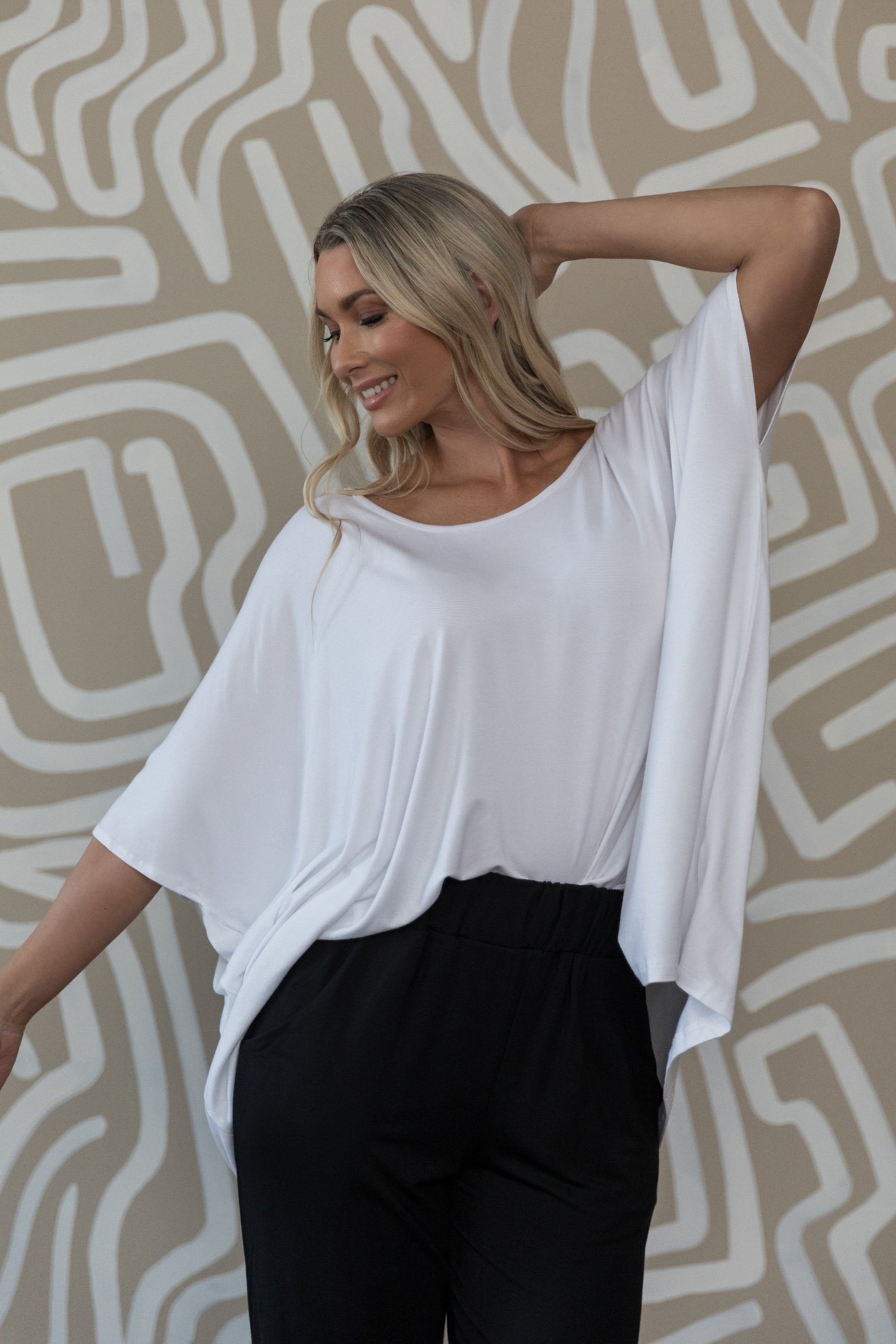 Plus-Sized White Tops | PQ Collection | Nice Top