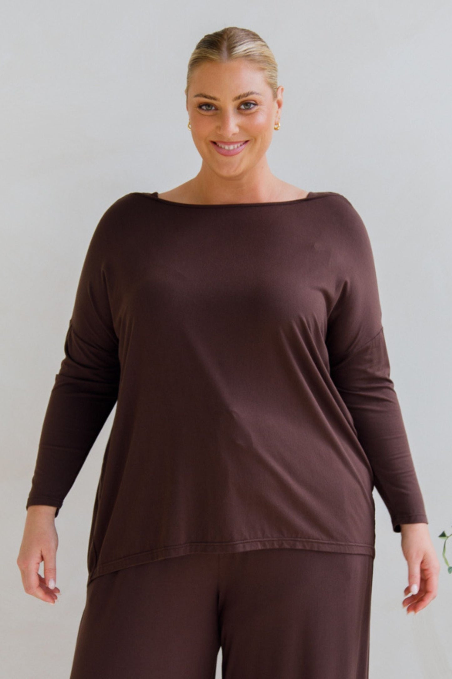 Pippa Bamboo Top | Chocolate
