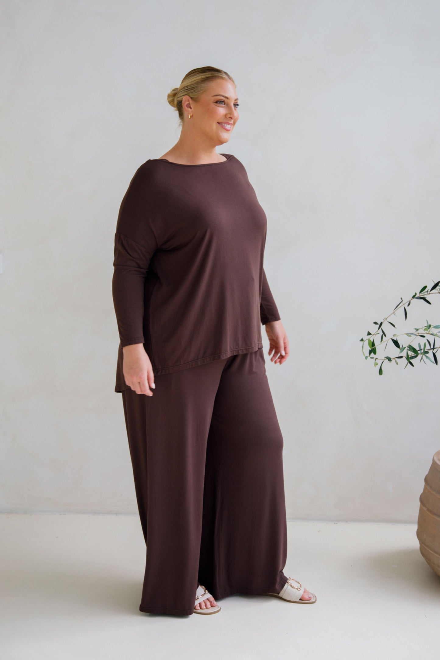 Pippa Bamboo Top | Chocolate