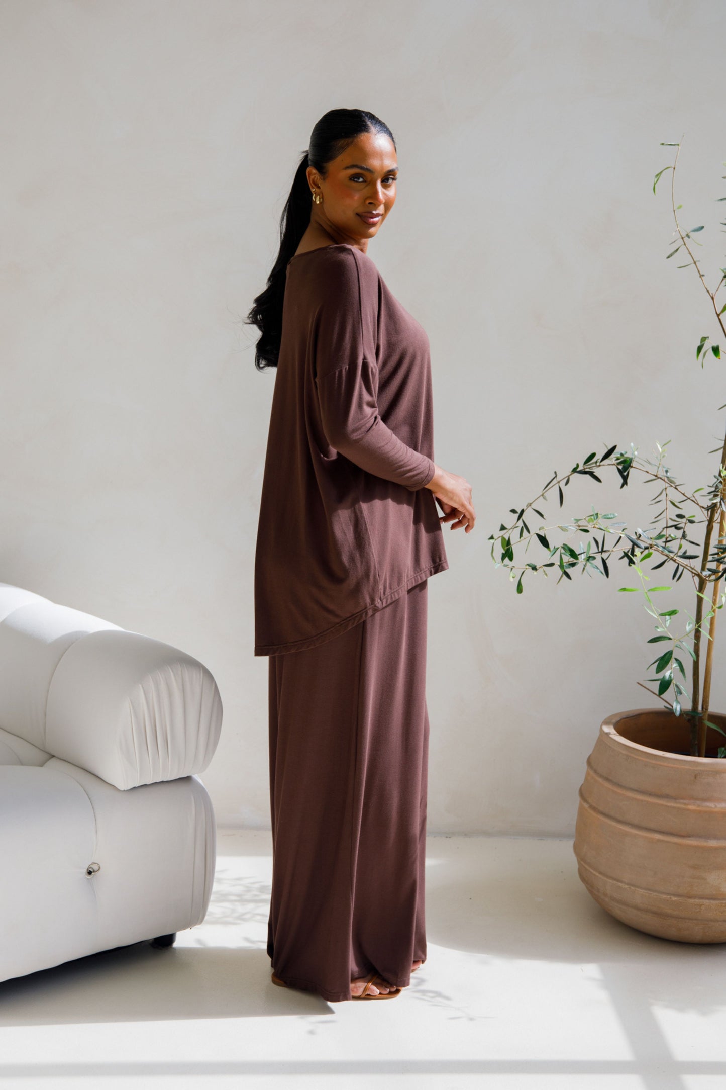 Pippa Bamboo Top | Chocolate