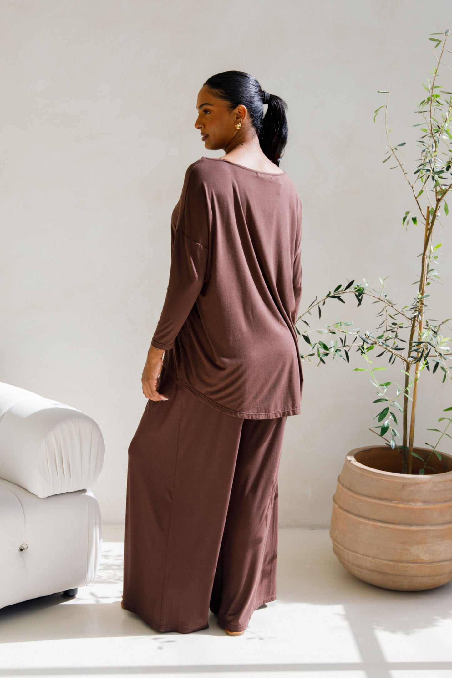Pippa Bamboo Top | Chocolate