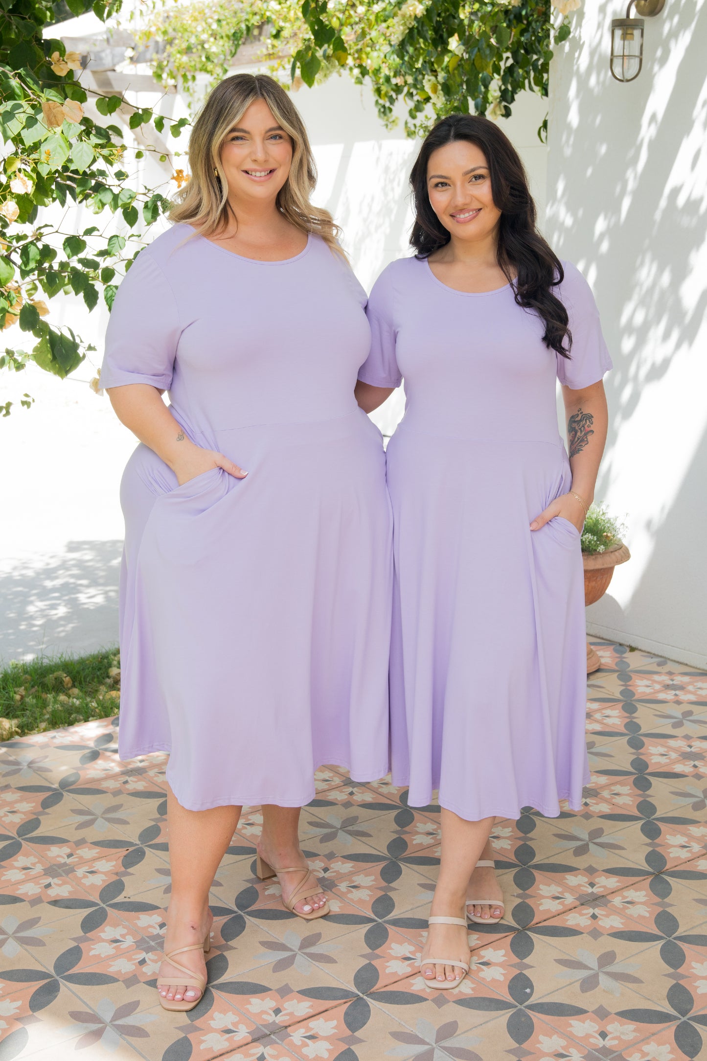 Short Sleeve Penelope Dress | Mermaid | FINAL SALE