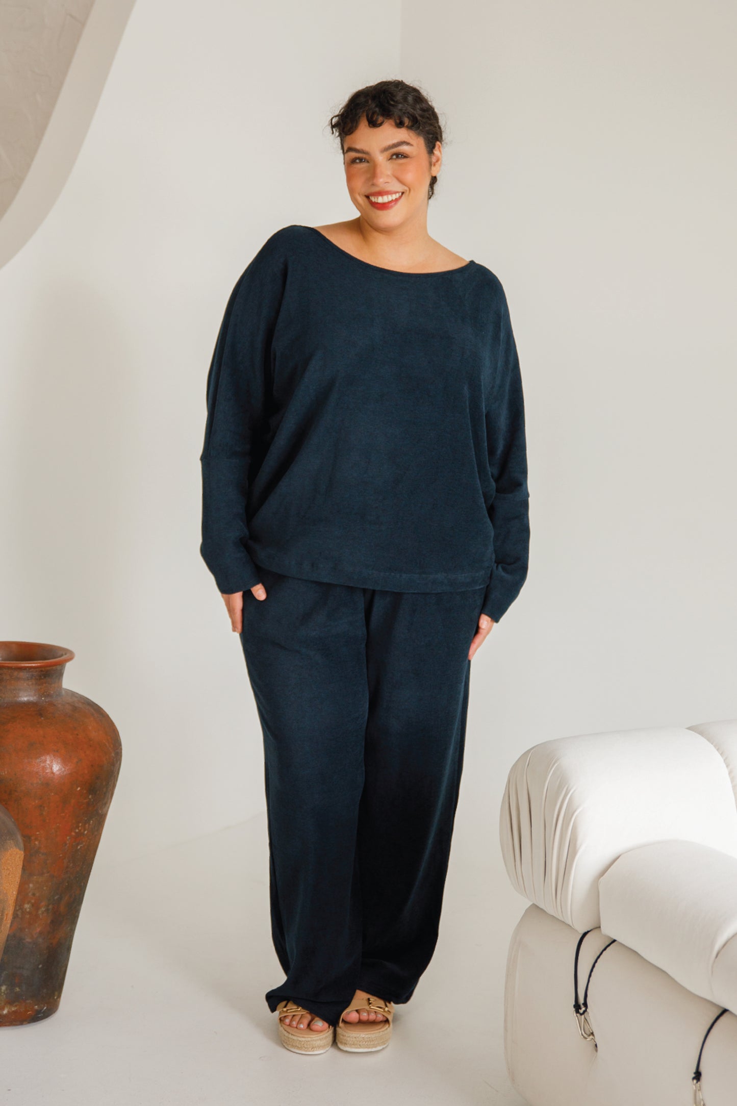 Pennie Long Sleeve Lounge Top | Forest Marle