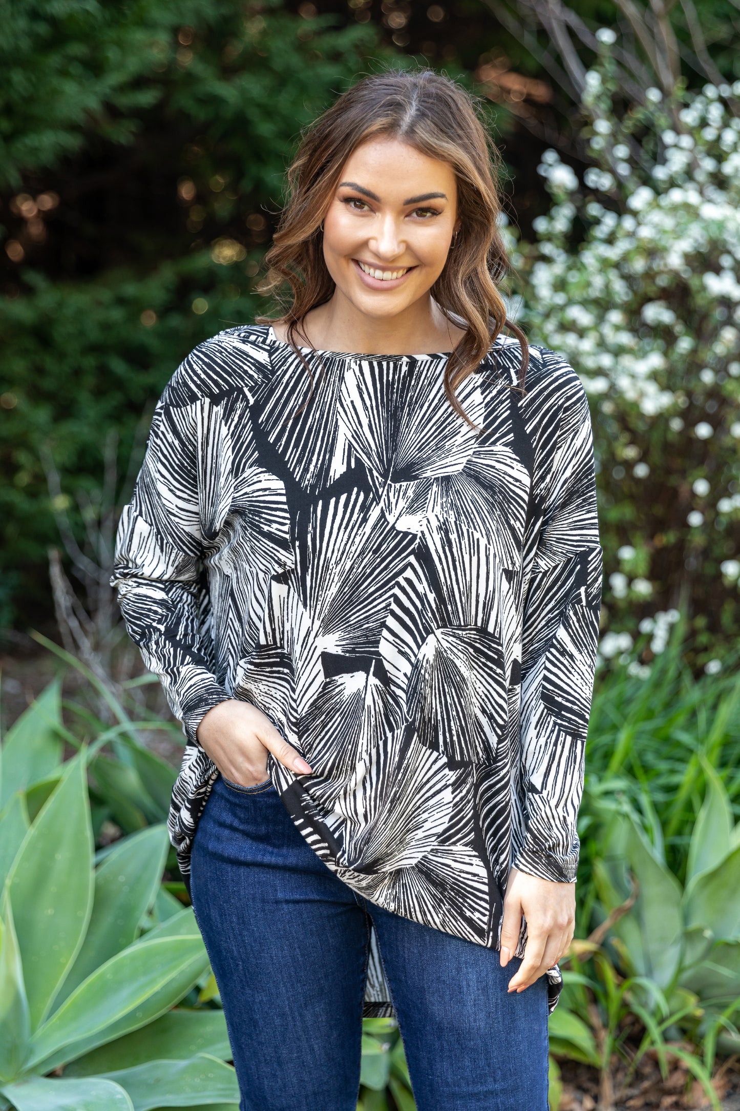Pippa Top | Hunter Palm | FINAL SALE