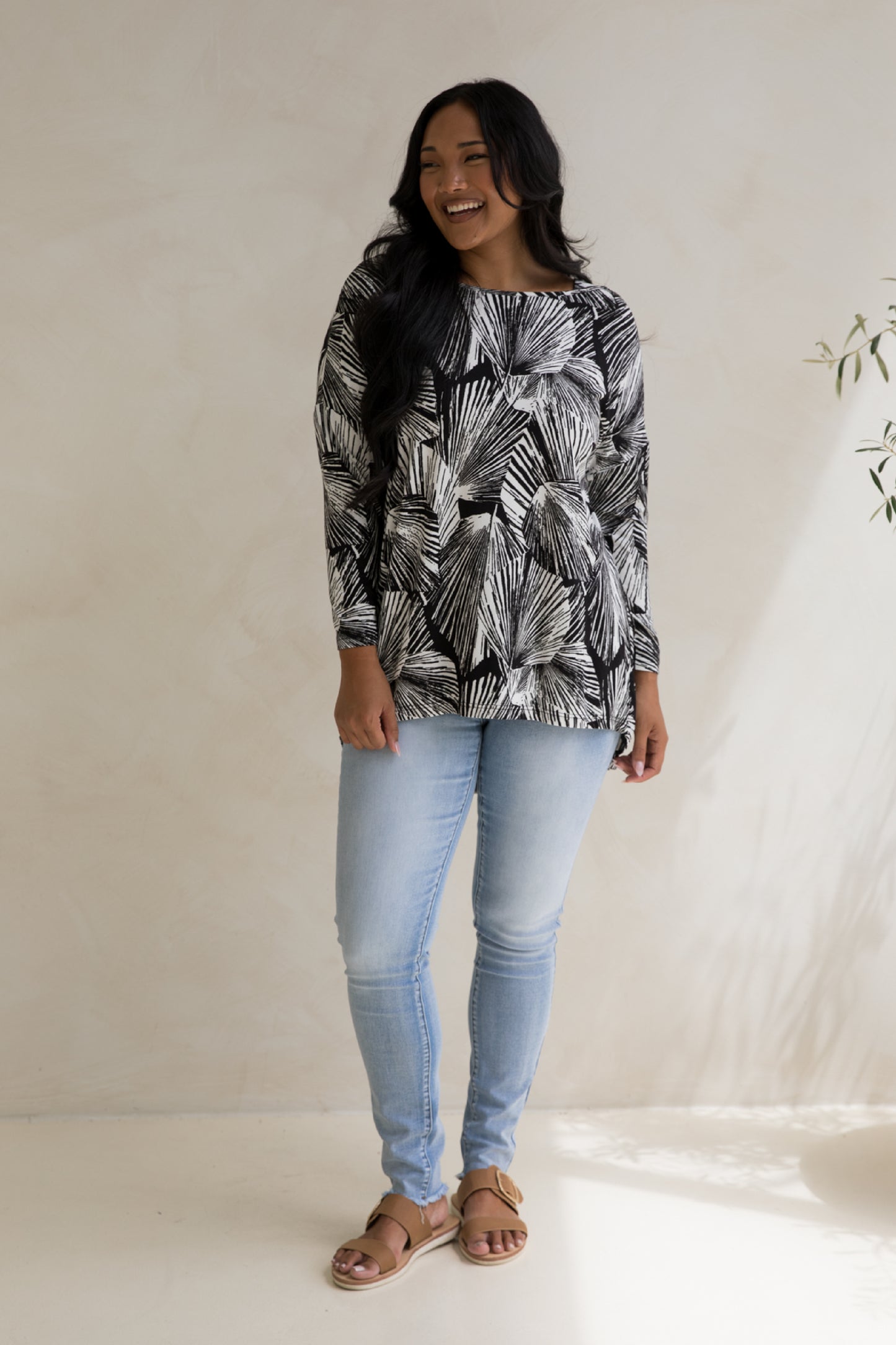 Pippa Top | Hunter Palm | FINAL SALE
