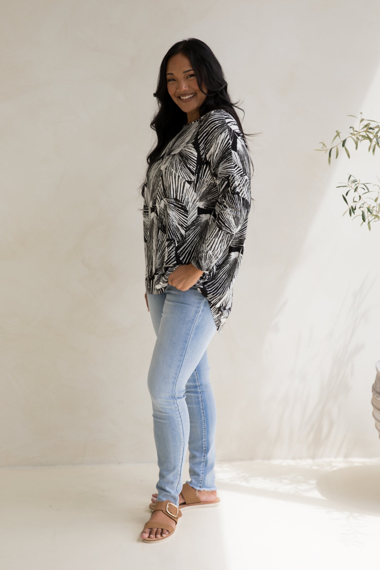 Pippa Top | Hunter Palm | FINAL SALE