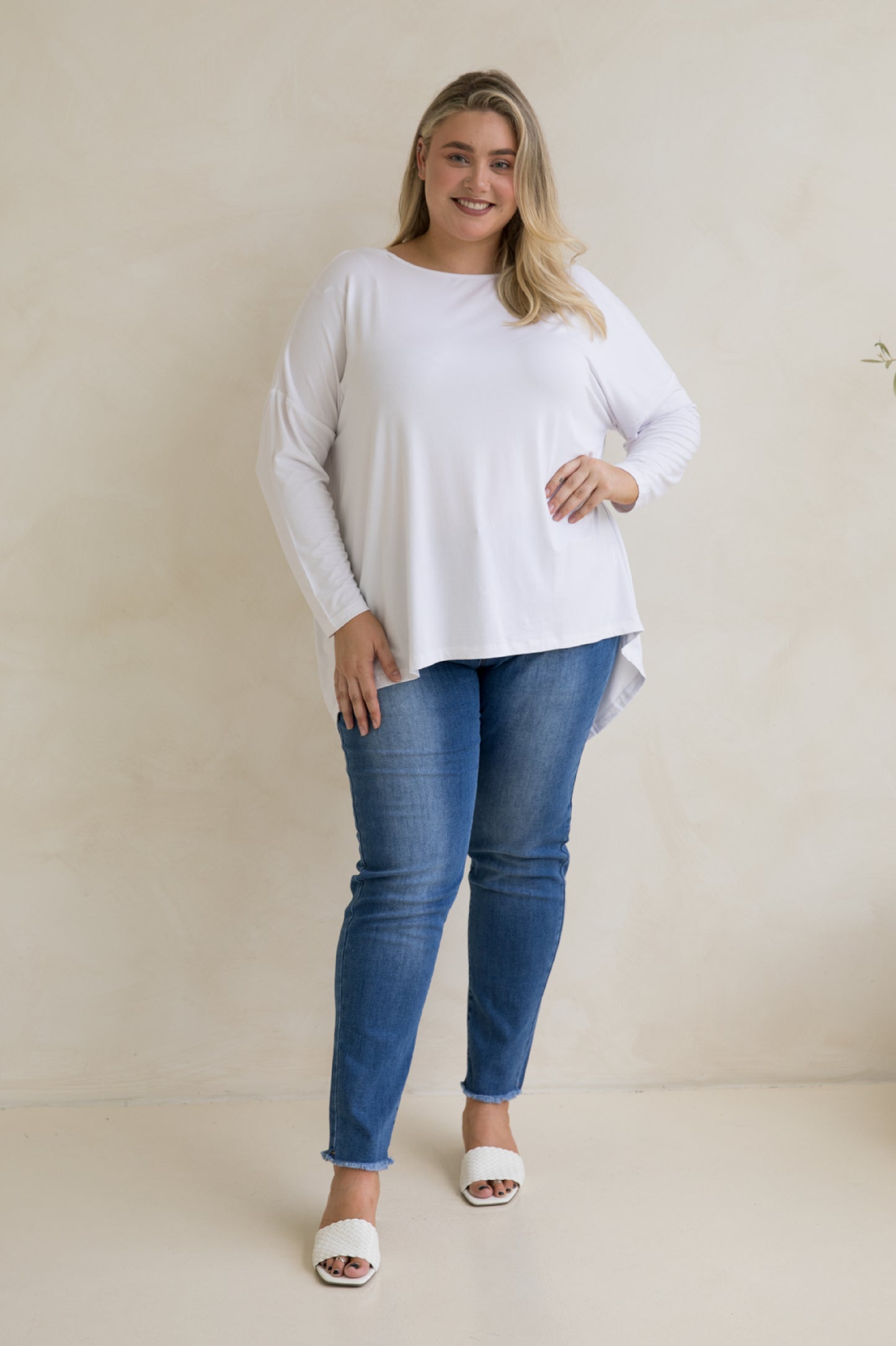 Pippa Bamboo Top | White