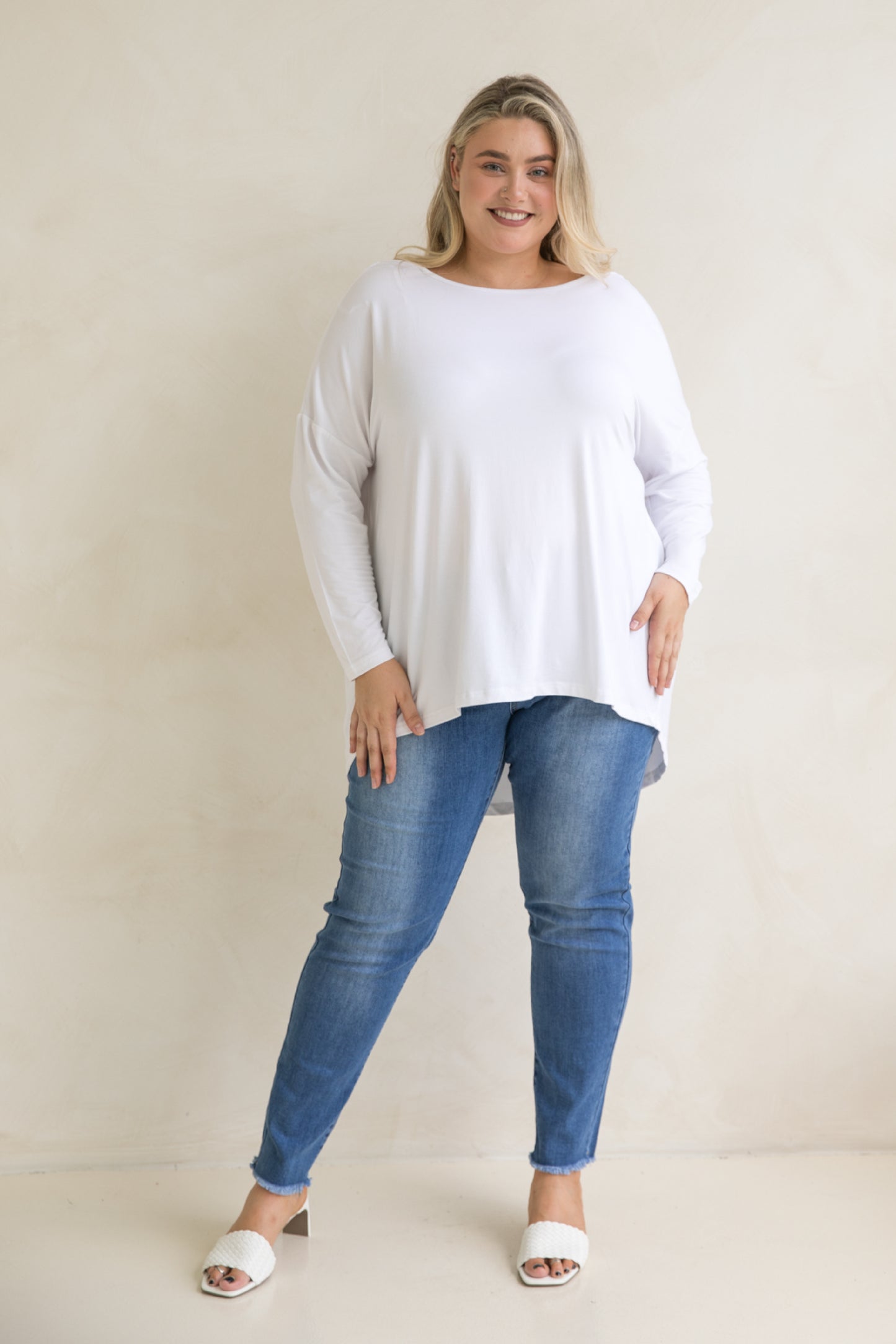Pippa Bamboo Top | White