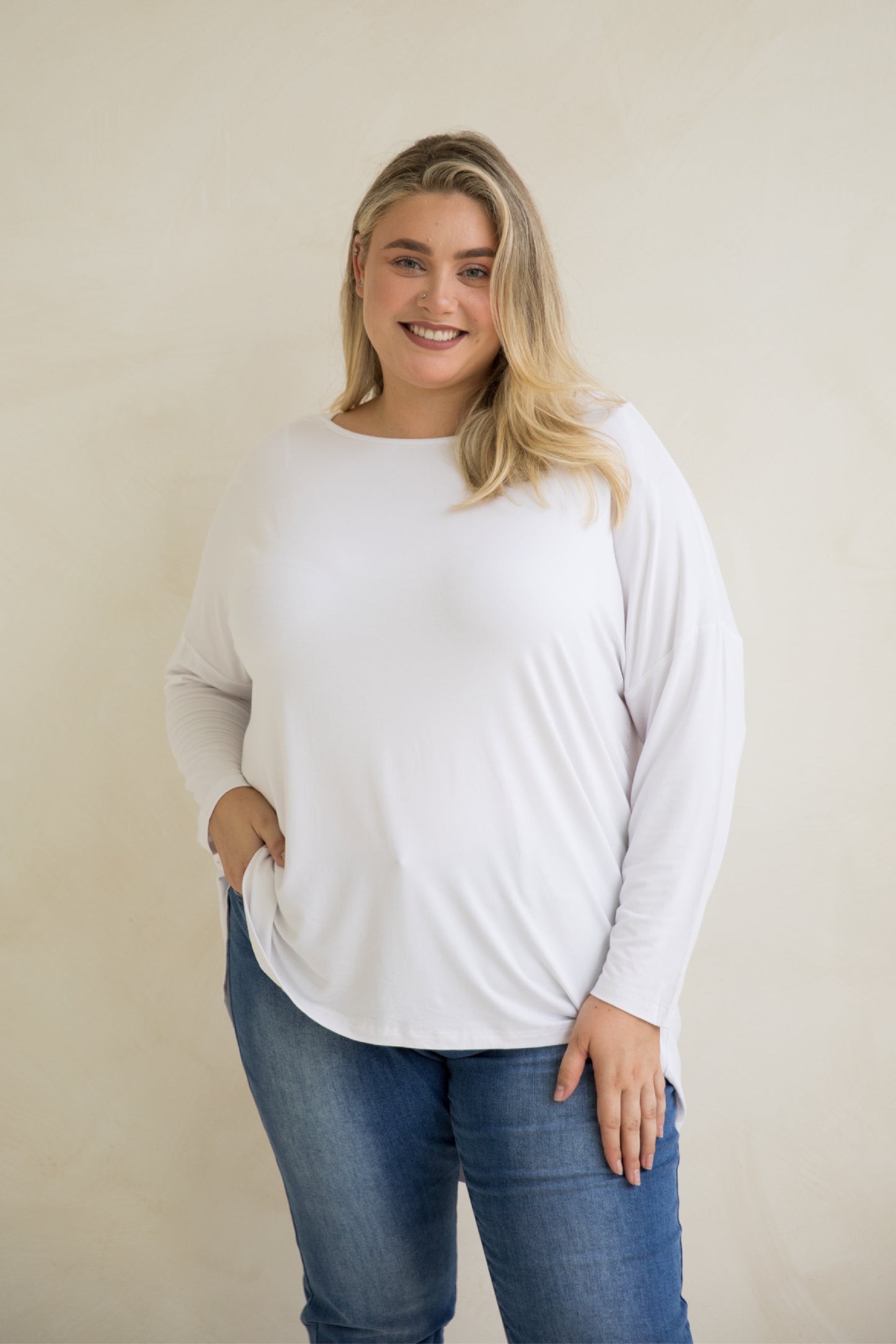 Pippa Bamboo Top | White