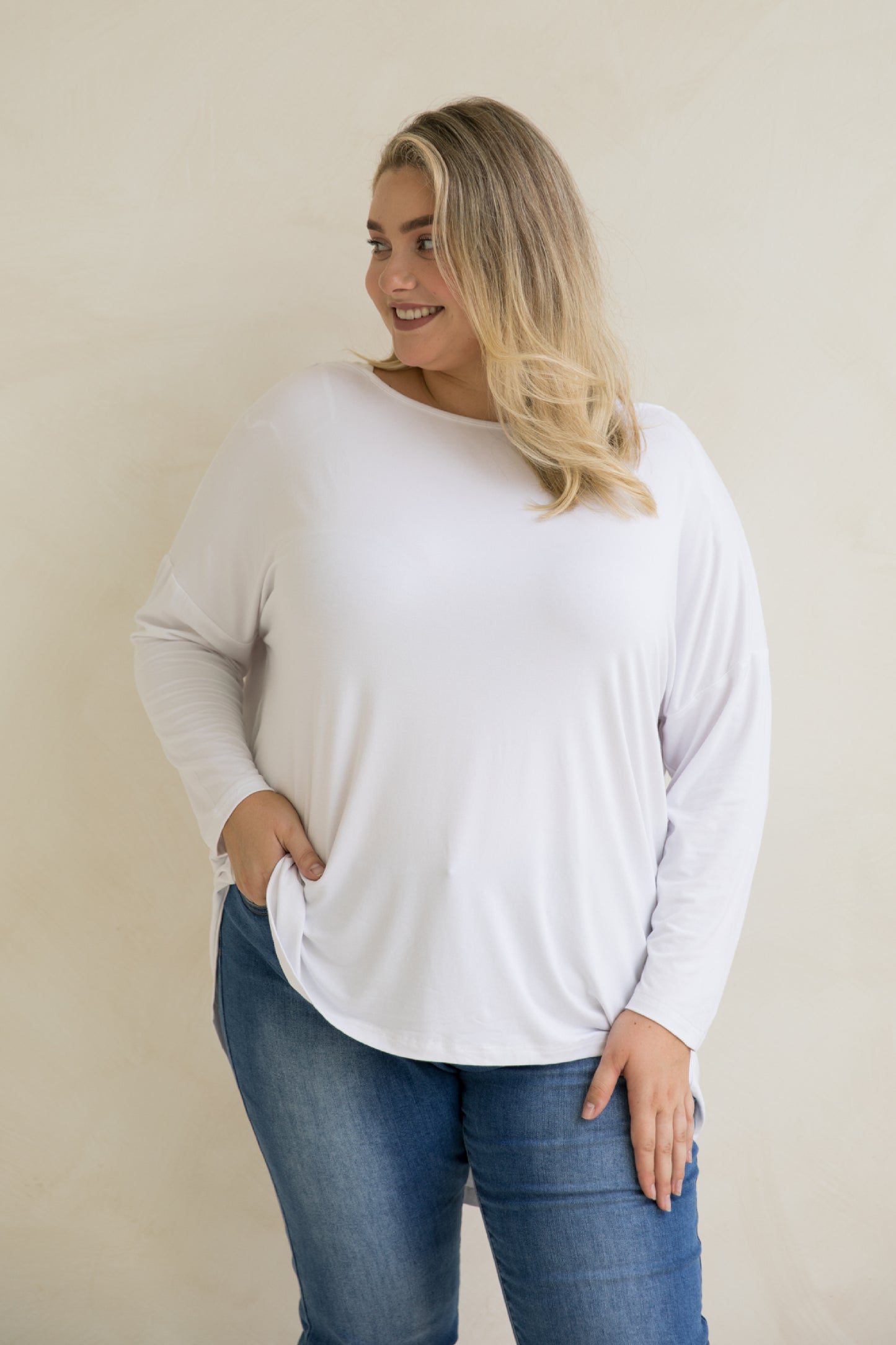 Pippa Bamboo Top | White