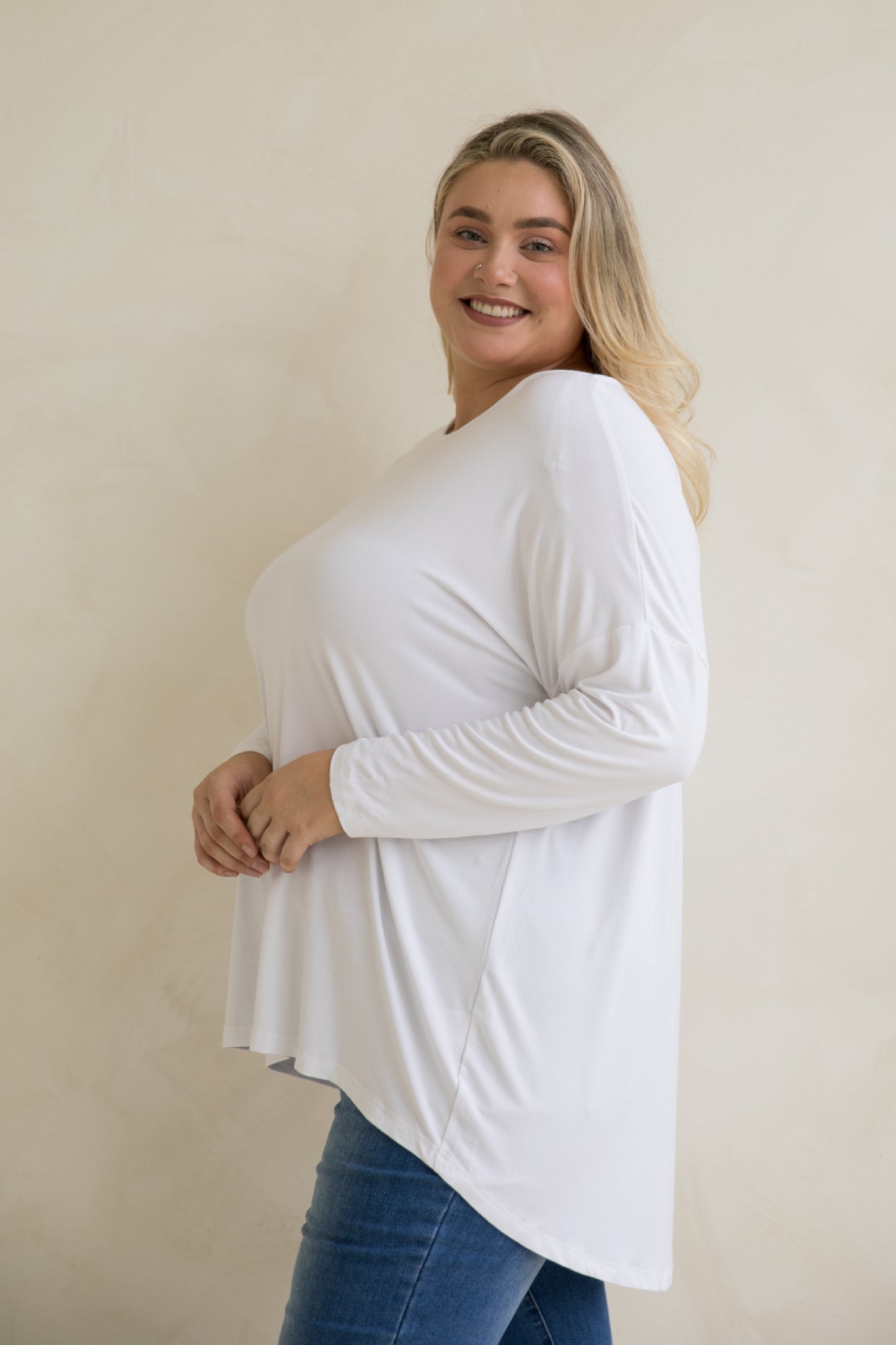 Pippa Bamboo Top | White