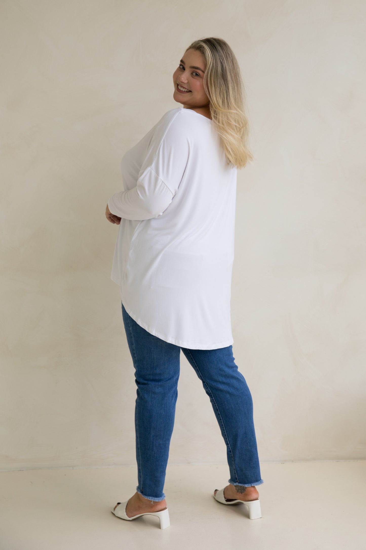 Pippa Bamboo Top | White