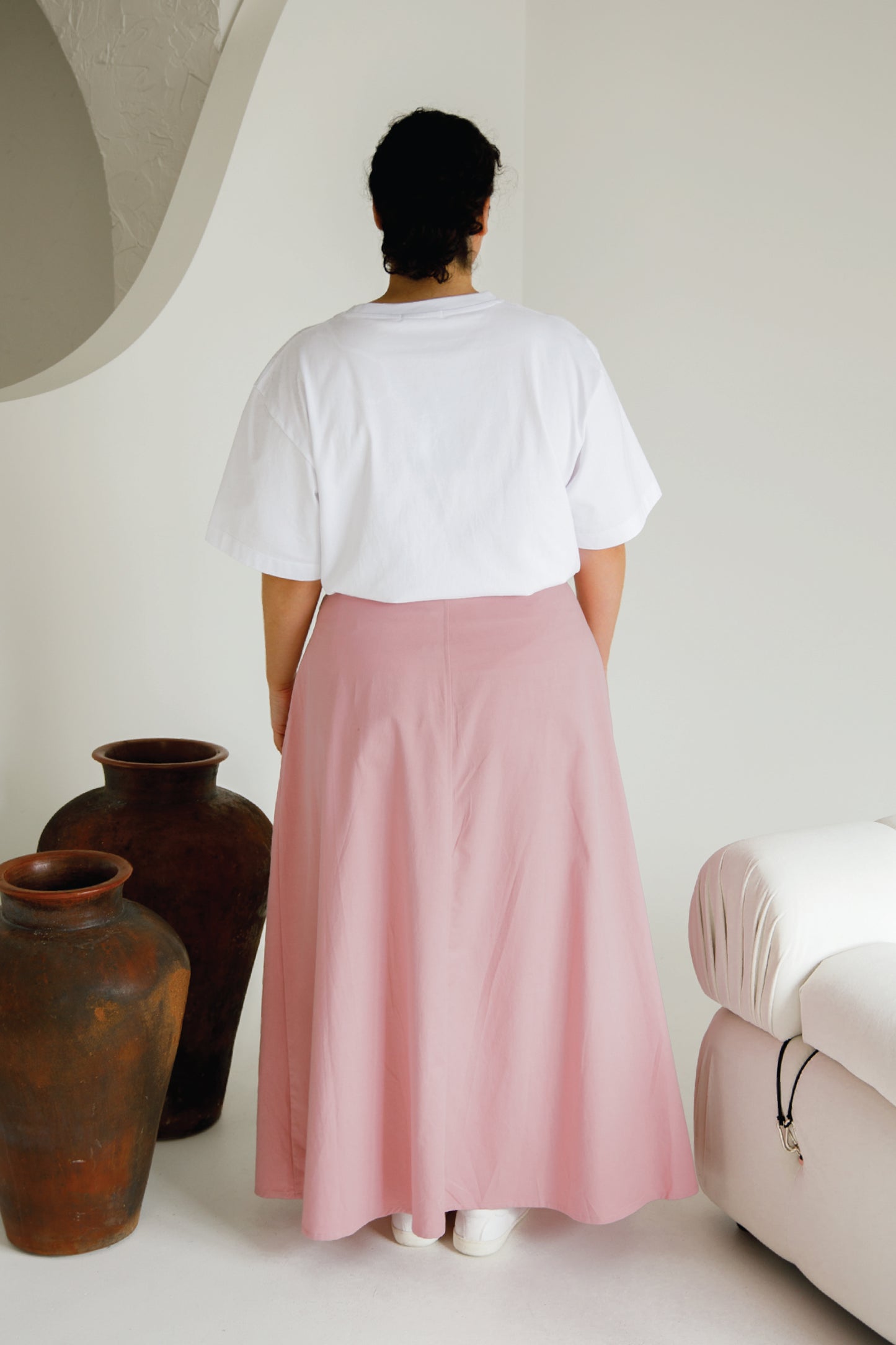Ria Jean Skirt | Musk Pink