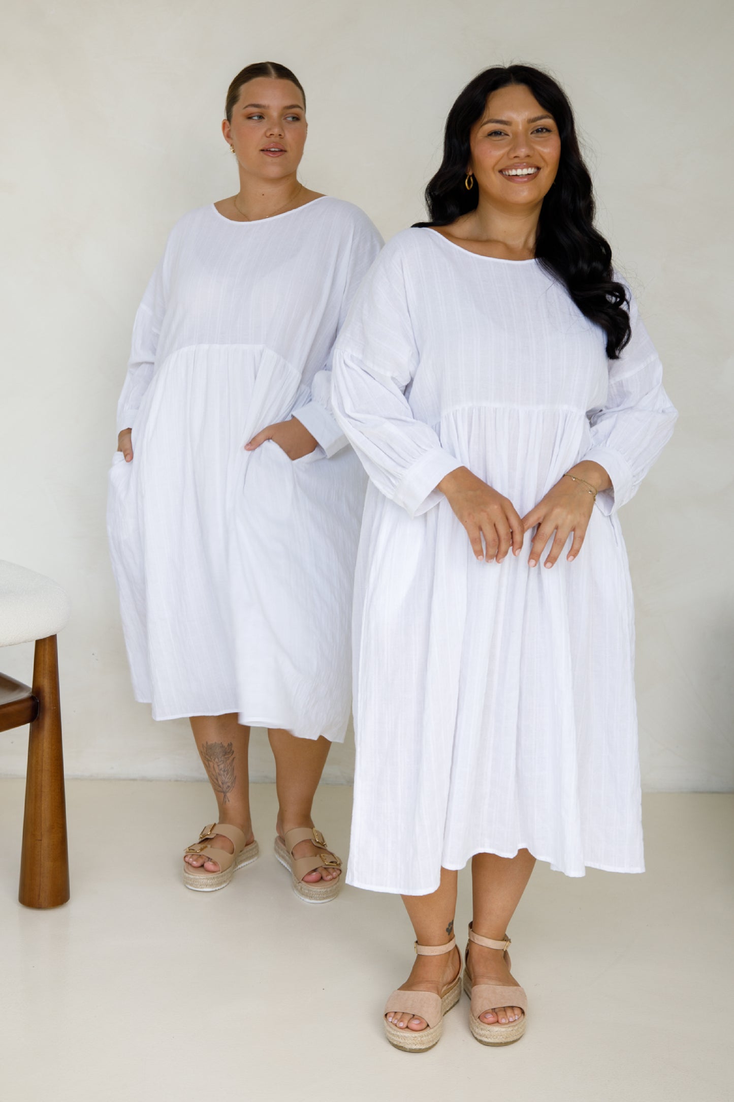 Roma Dress | White