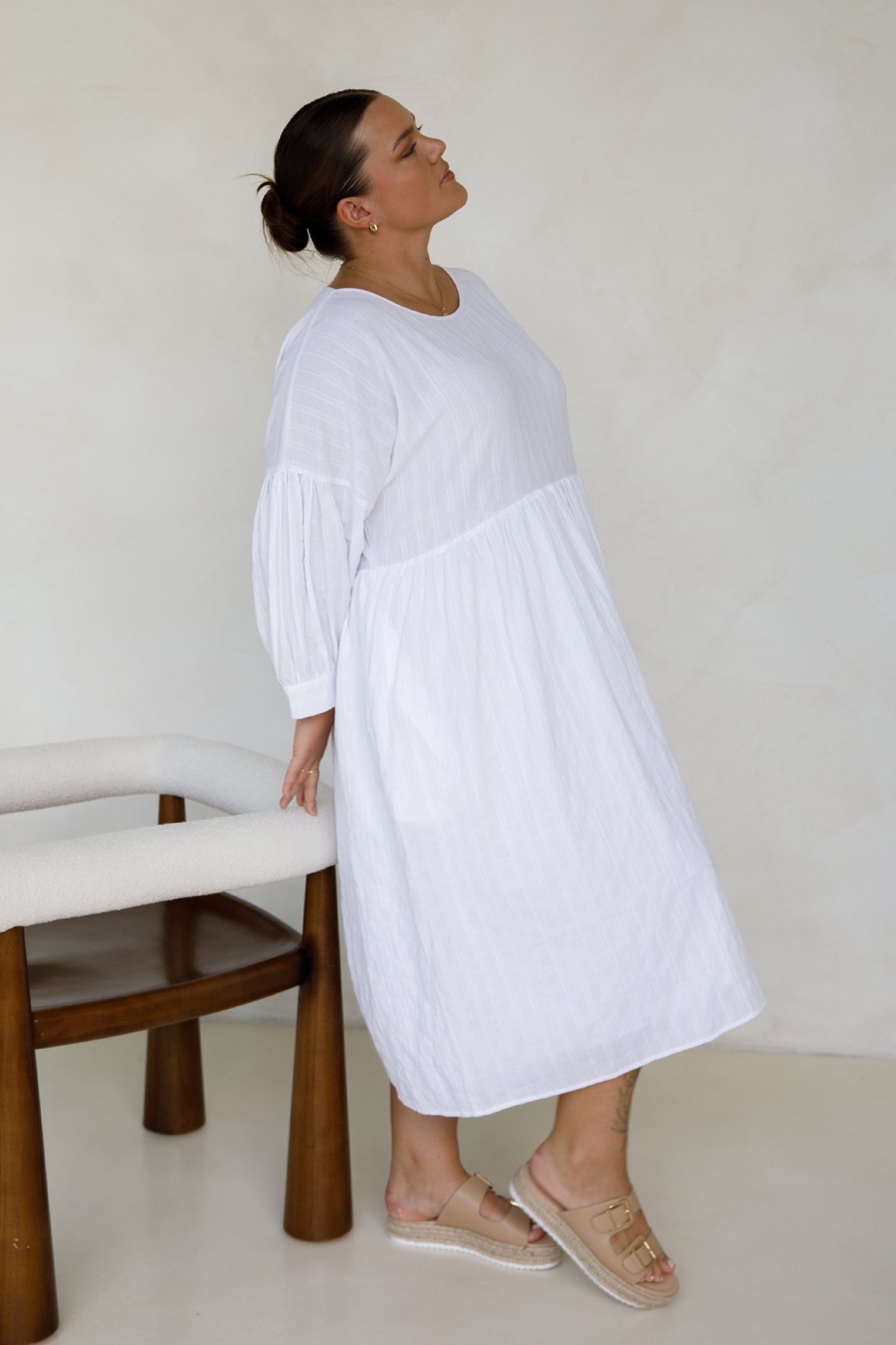 Roma Dress | White
