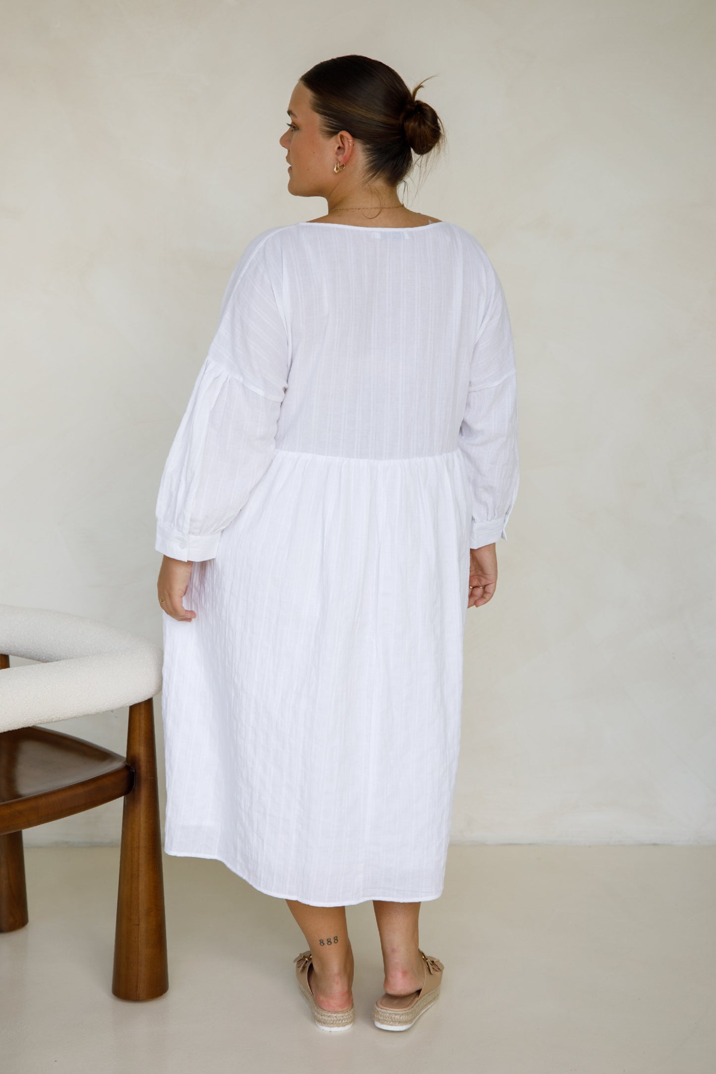 Roma Dress | White