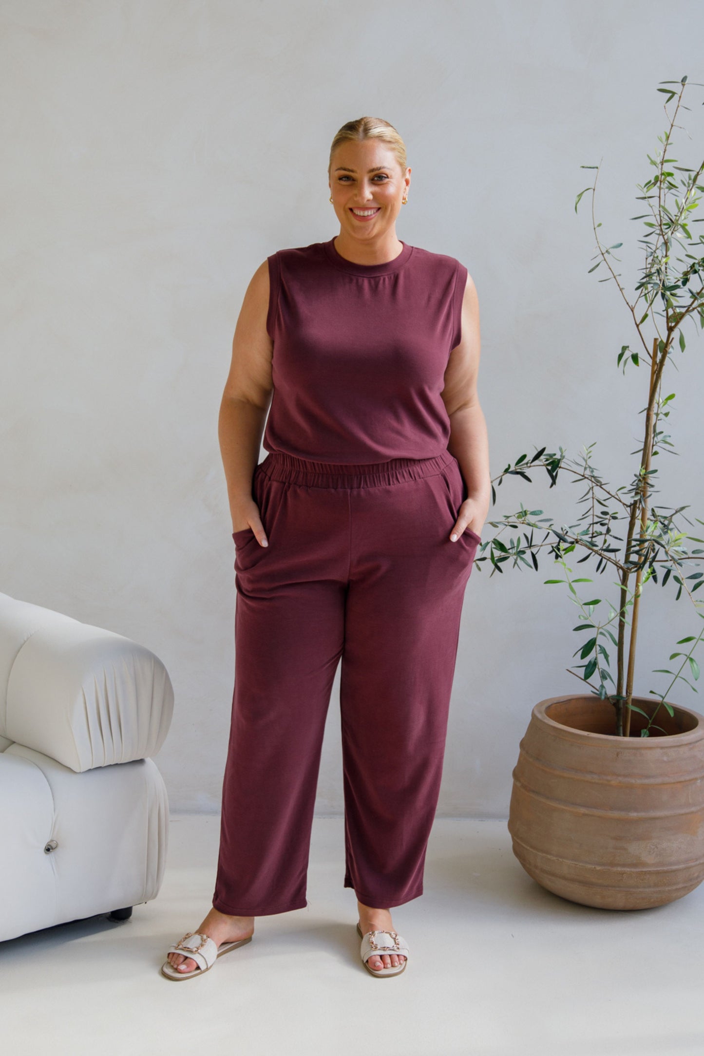 Sadie Lounge Tank | Shiraz