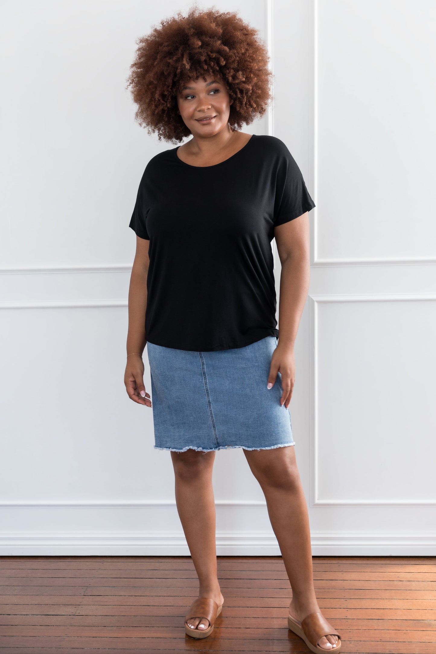 Plus-Sized Black Tops | PQ Collection | Destiny Top