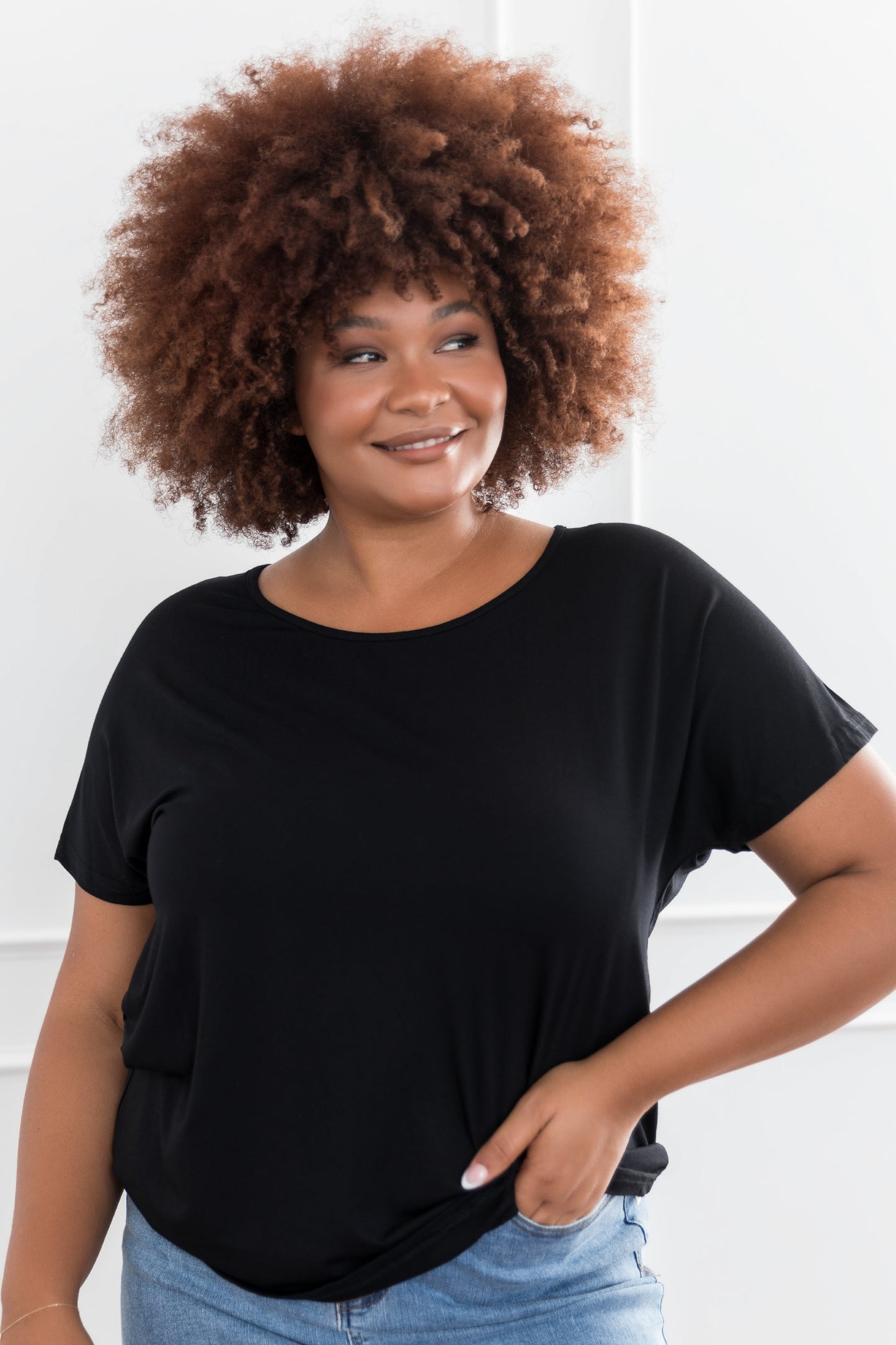 Plus-Sized Black Tops | PQ Collection | Destiny Top
