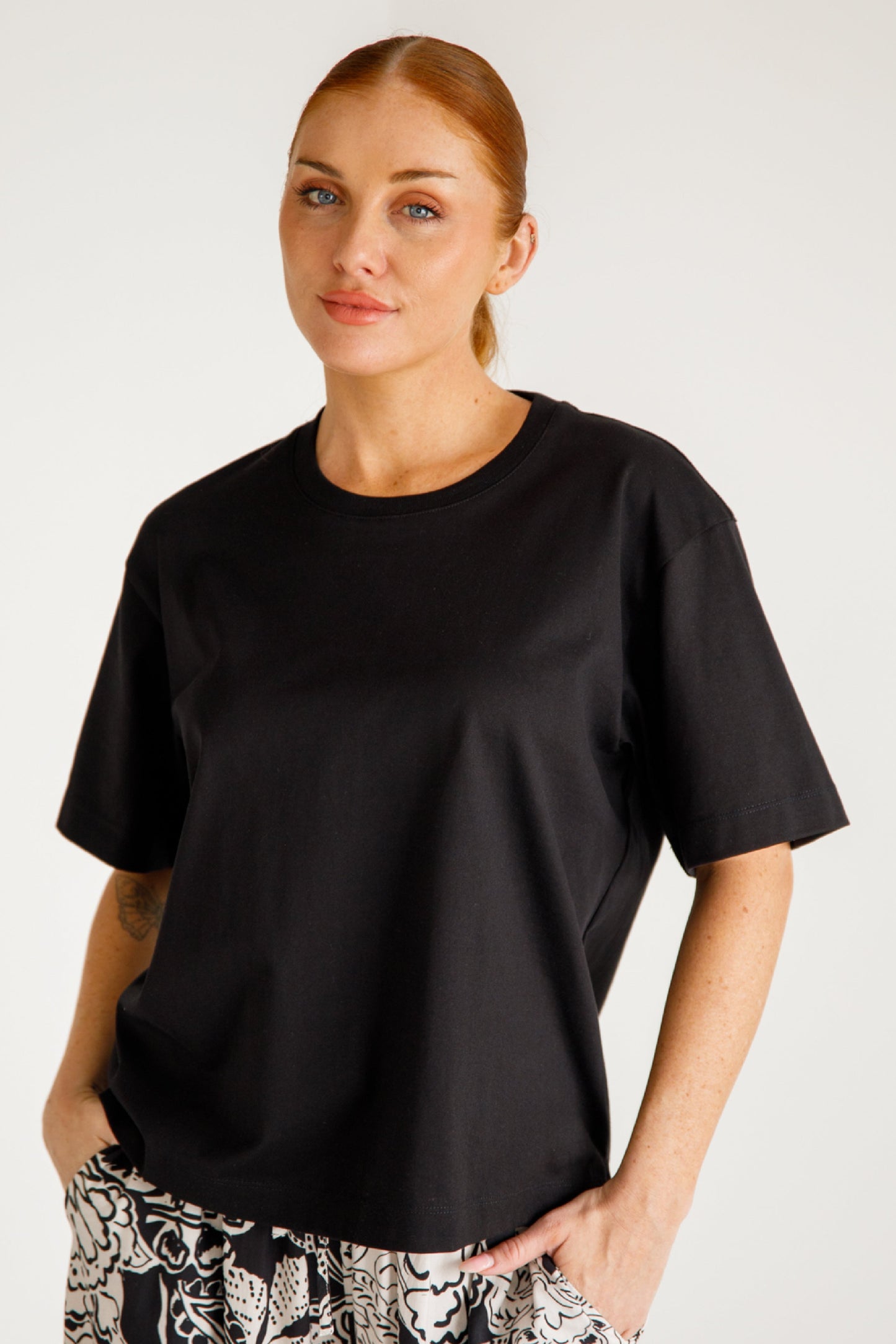 Signature Boxy Tee | Black | FINAL SALE
