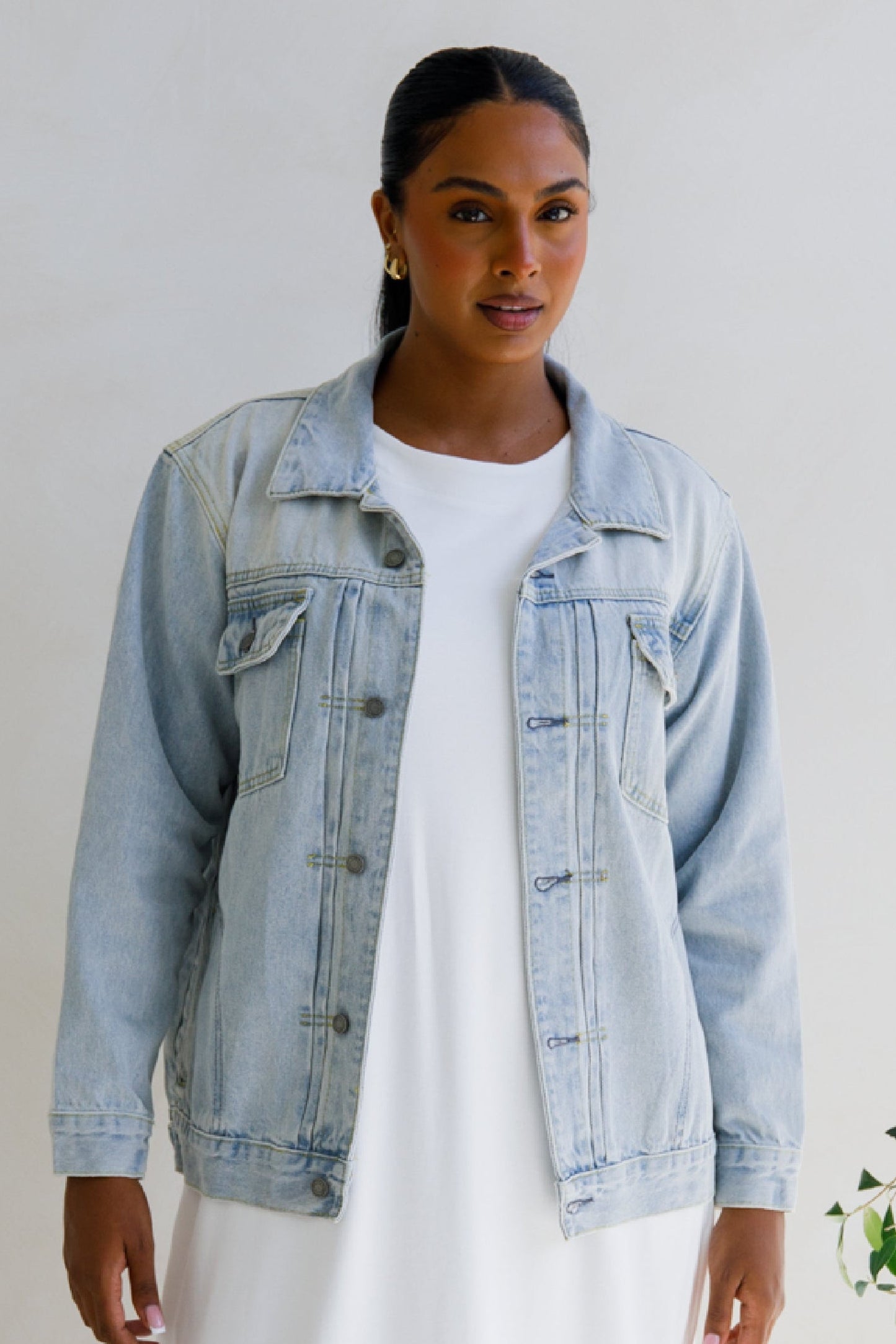 Signature Relaxed Denim Jacket | Light Wash Denim | FINAL SALE