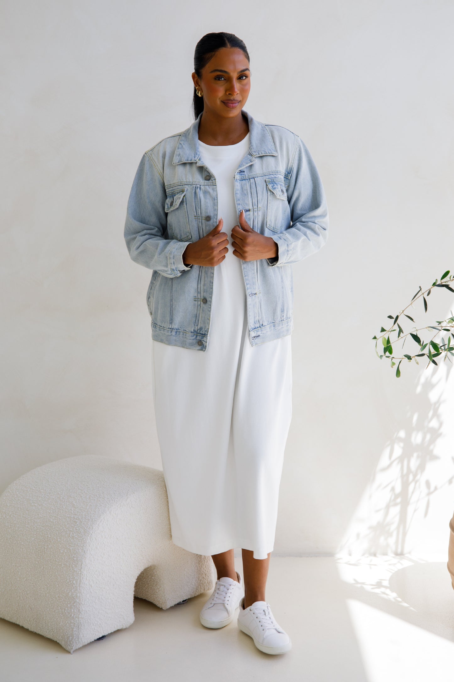 Signature Relaxed Denim Jacket | Light Wash Denim