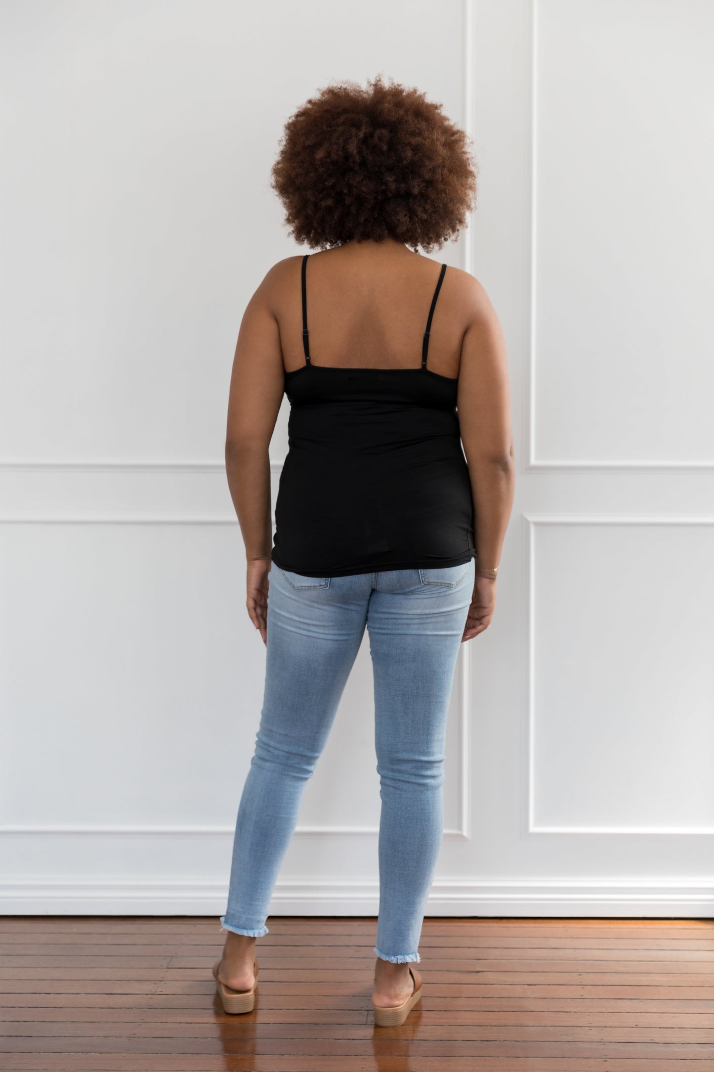 Plus-Sized Black Top | PQ Collection | Slip Singlet