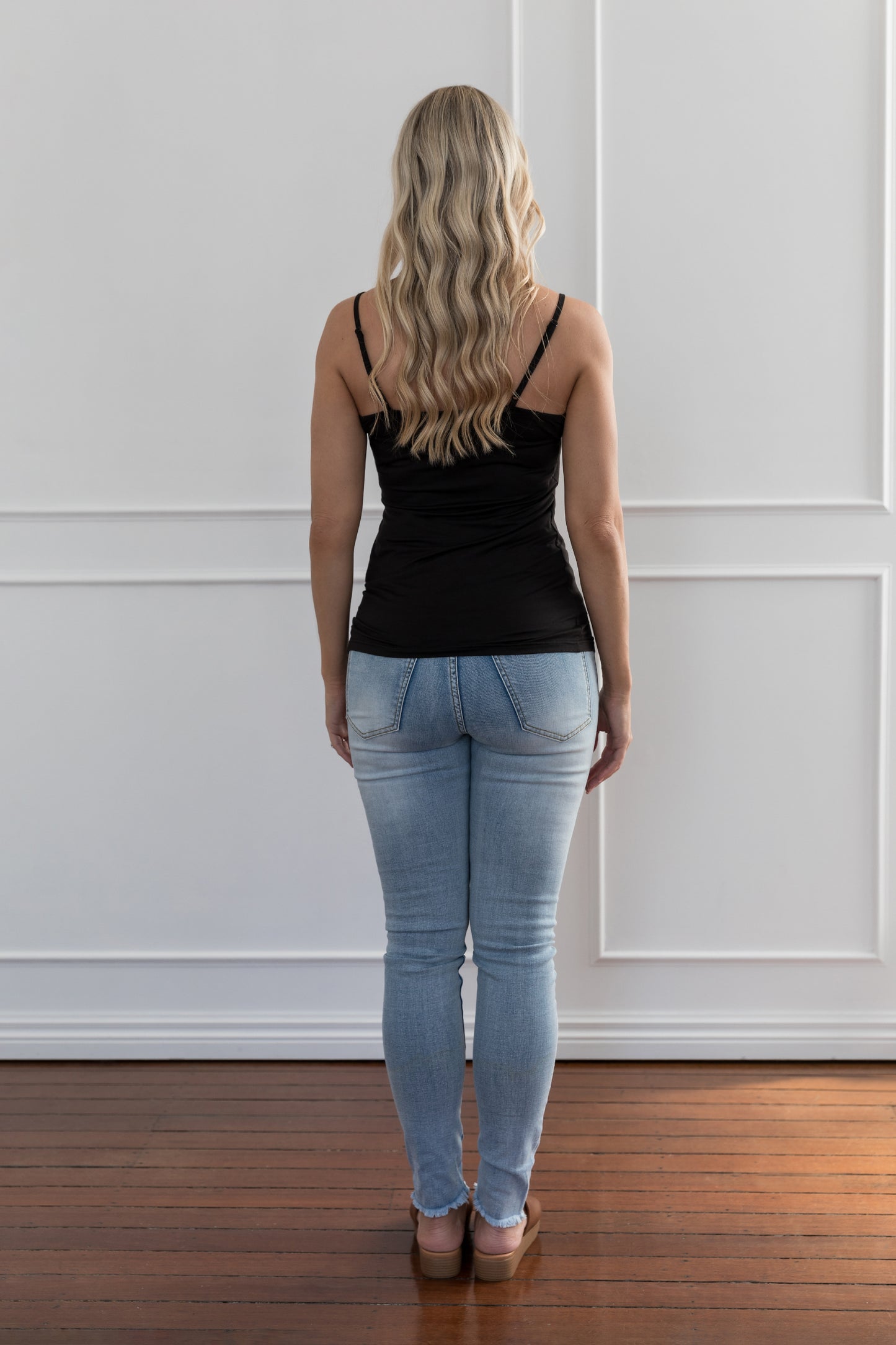 Plus-Sized Black Top | PQ Collection | Slip Singlet
