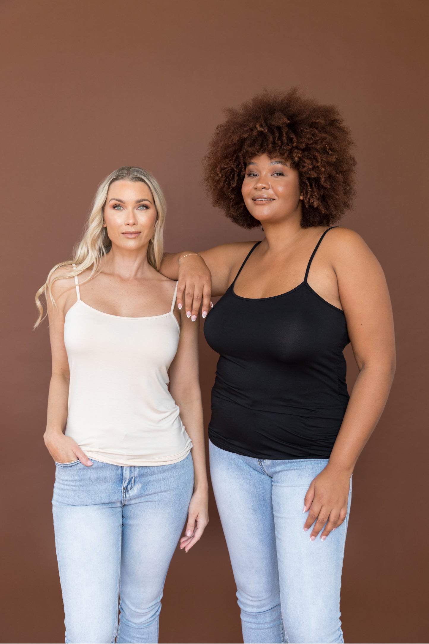 Plus-Sized Black Top | PQ Collection | Slip Singlet