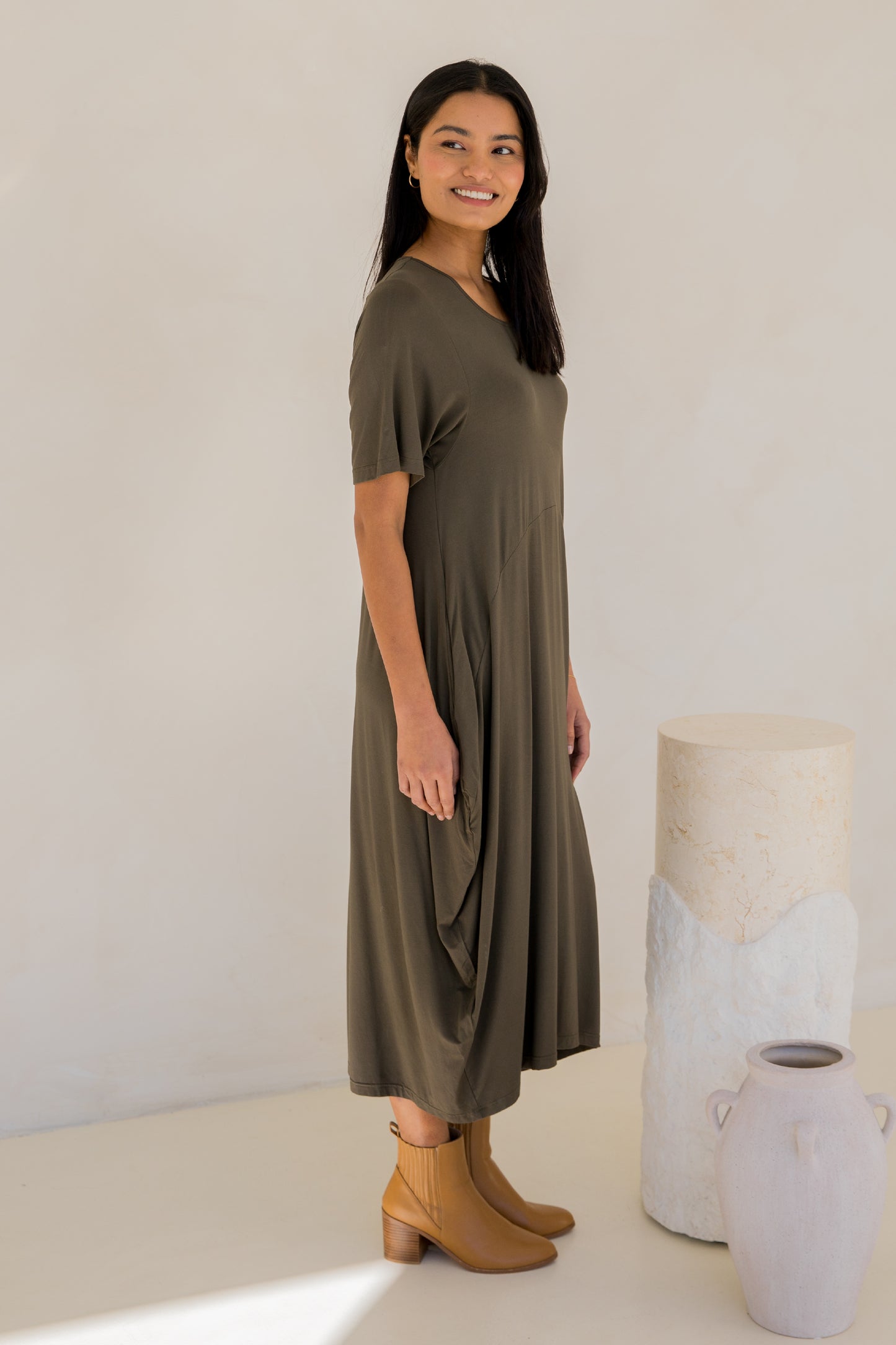 Soho Dress | Moss Green | FINAL SALE