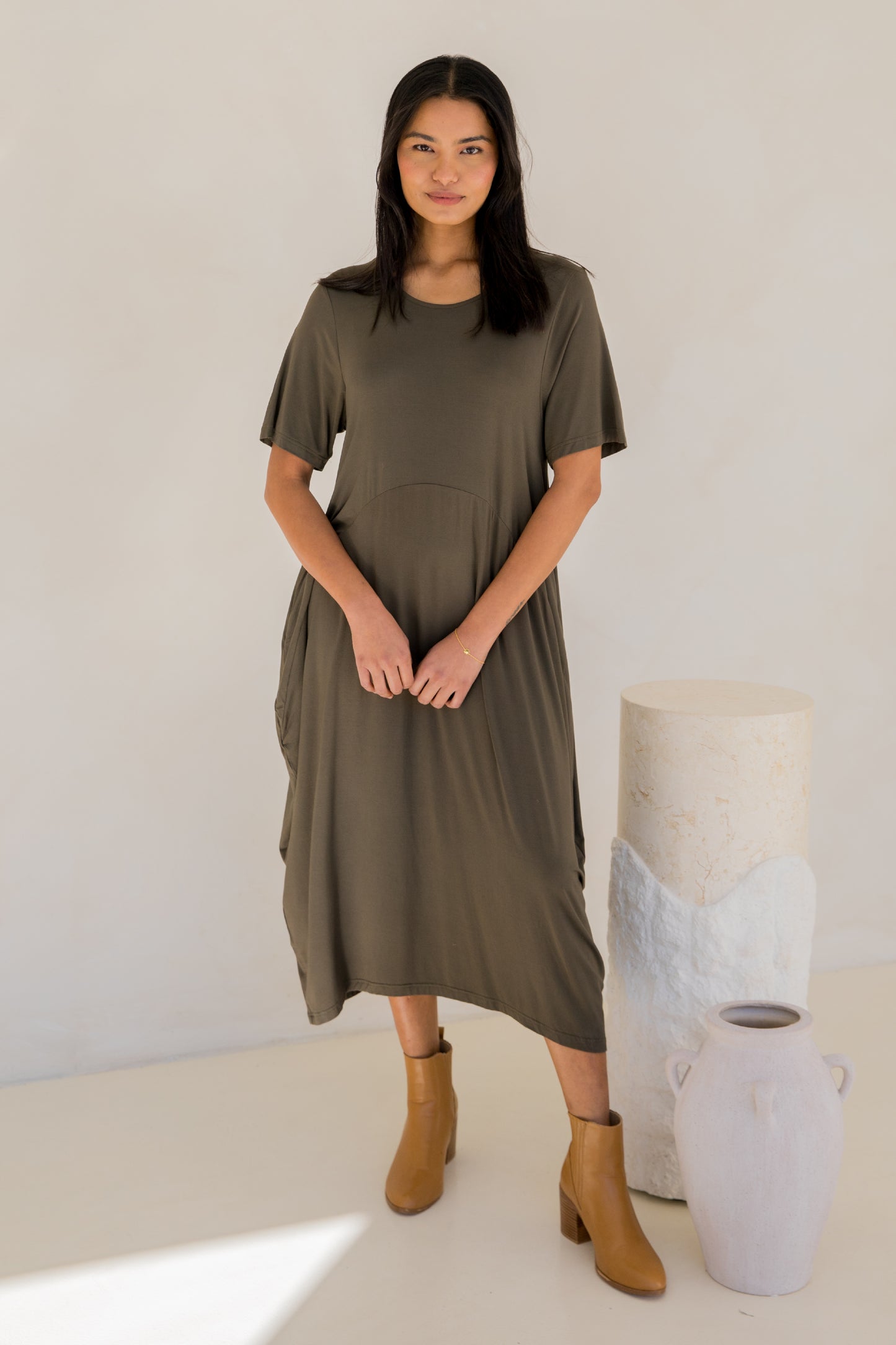 Soho Dress | Moss Green | FINAL SALE