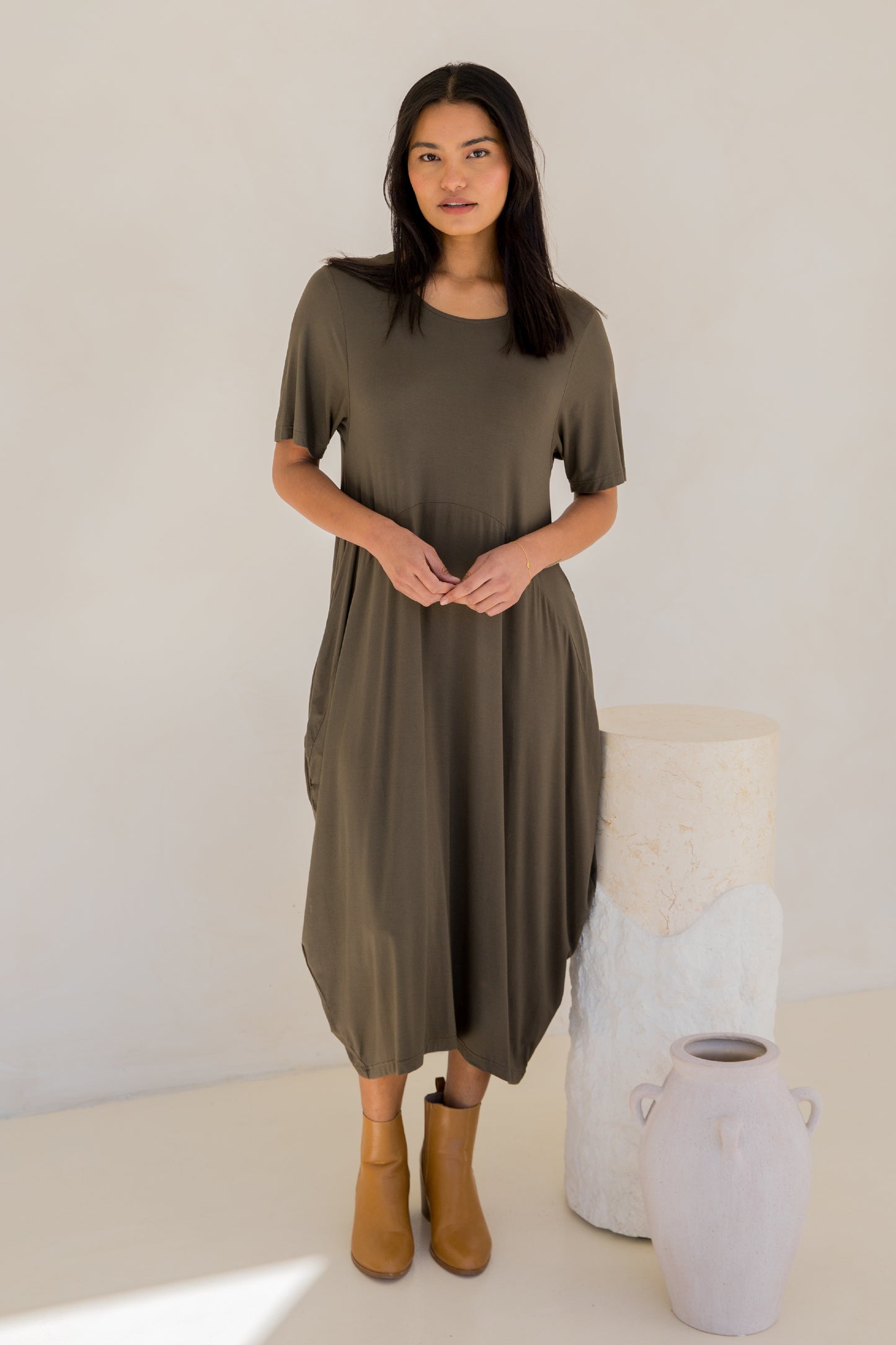 Soho Dress | Moss Green | FINAL SALE