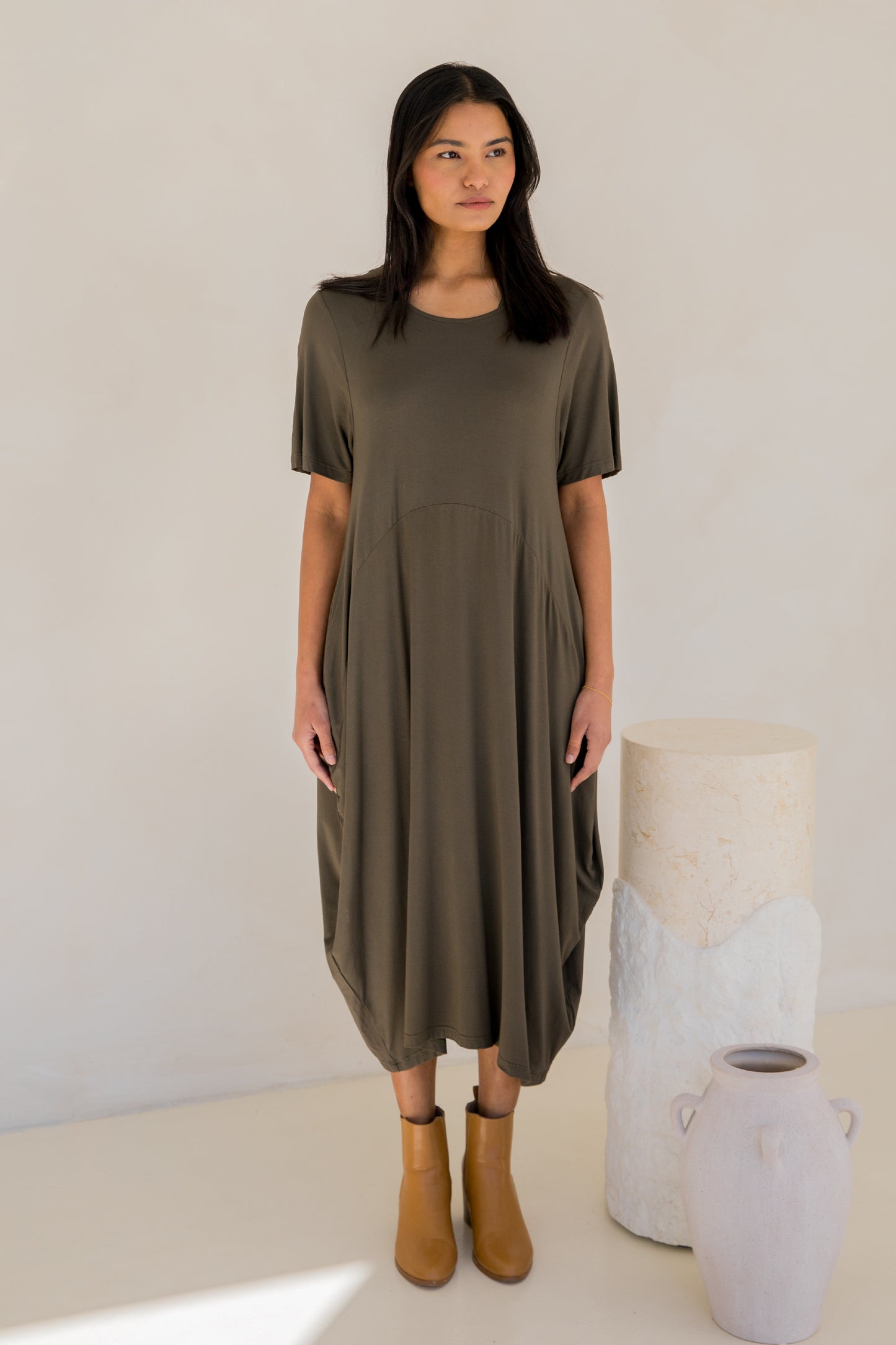 Soho Dress | Moss Green | FINAL SALE