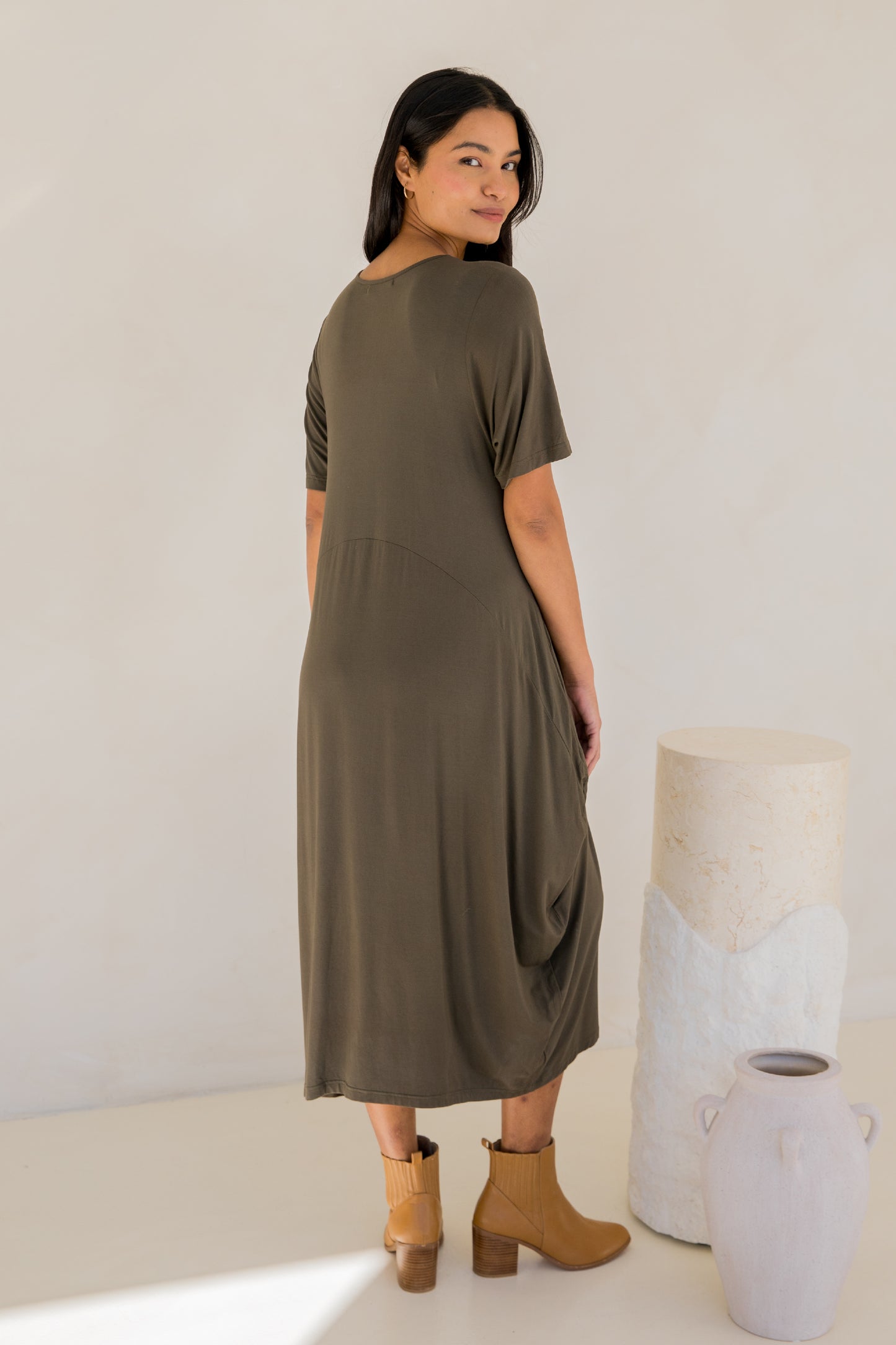 Soho Dress | Moss Green | FINAL SALE