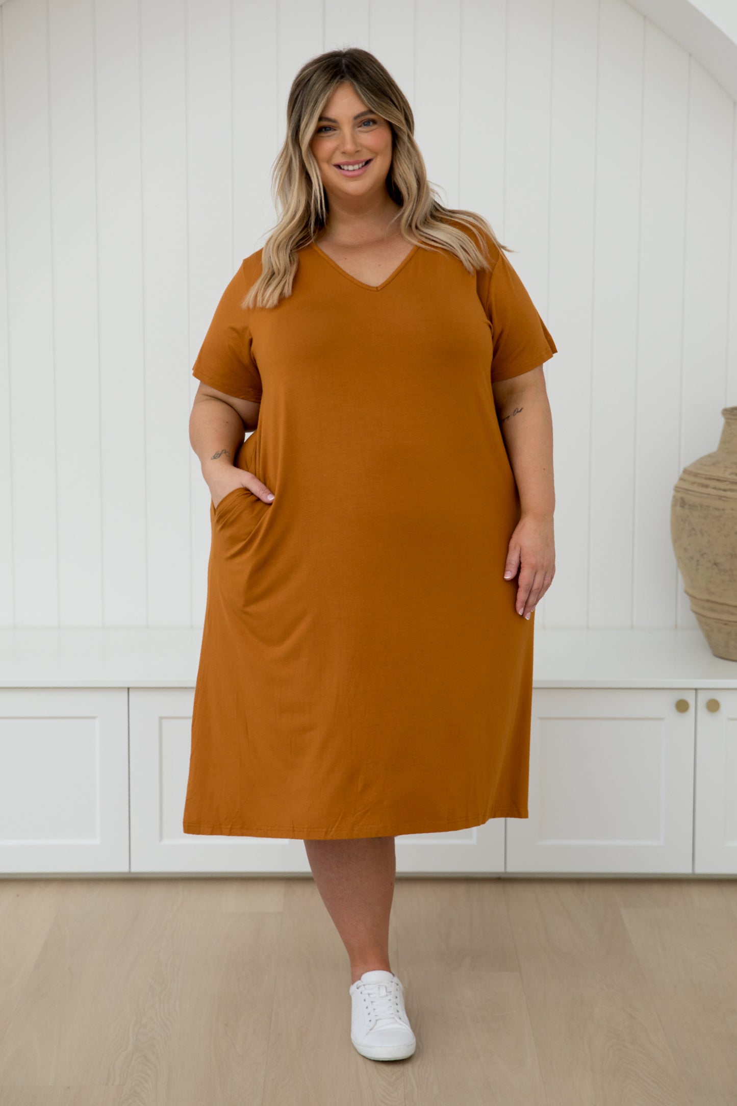 T-Shirt Dress | Butterscotch | FINAL SALE