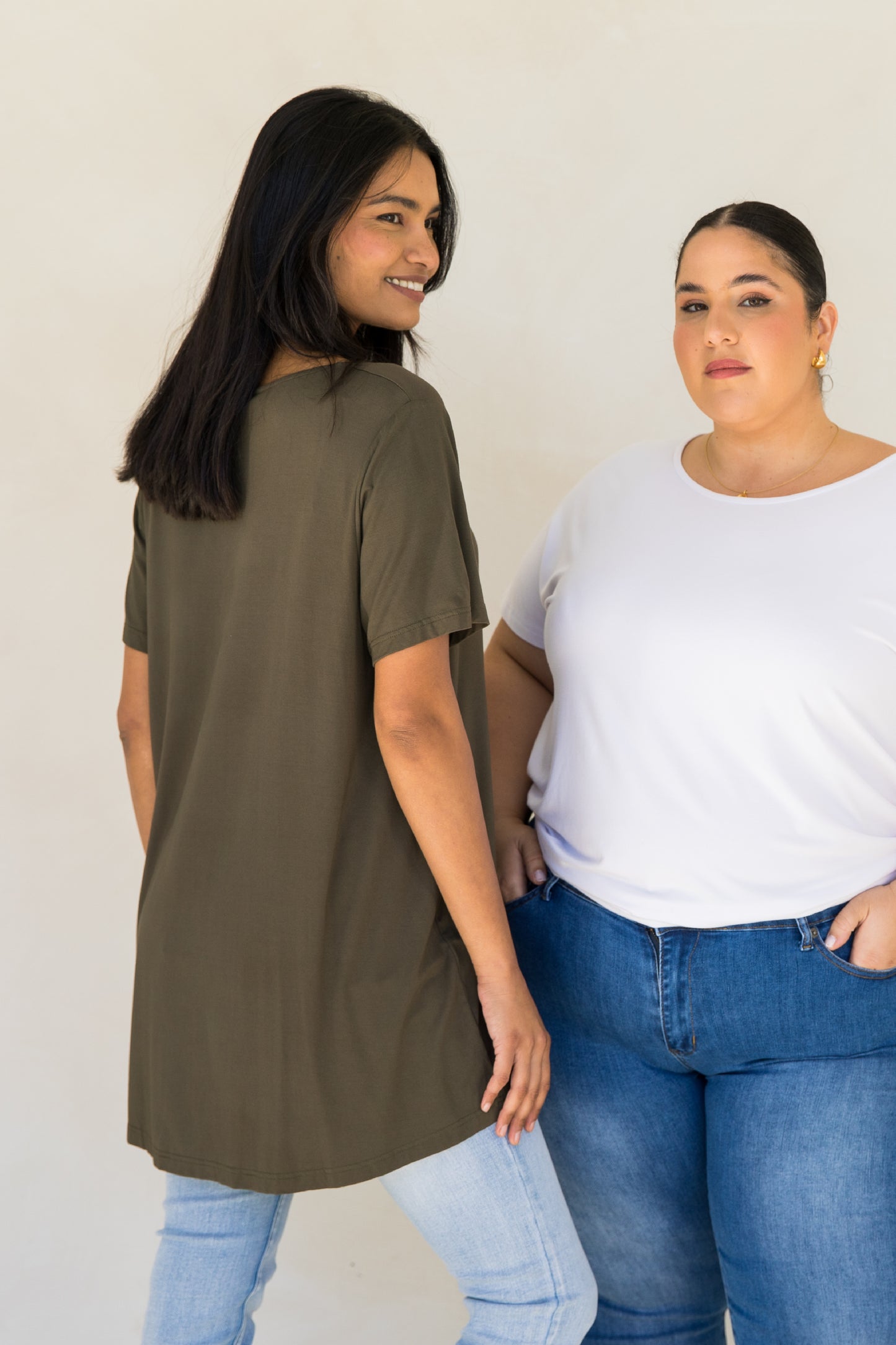 T-Shirt Top | Moss Green | FINAL SALE