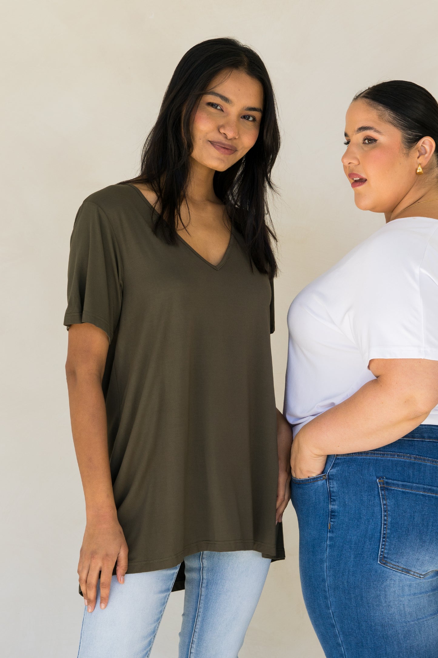 T-Shirt Top | Moss Green | FINAL SALE