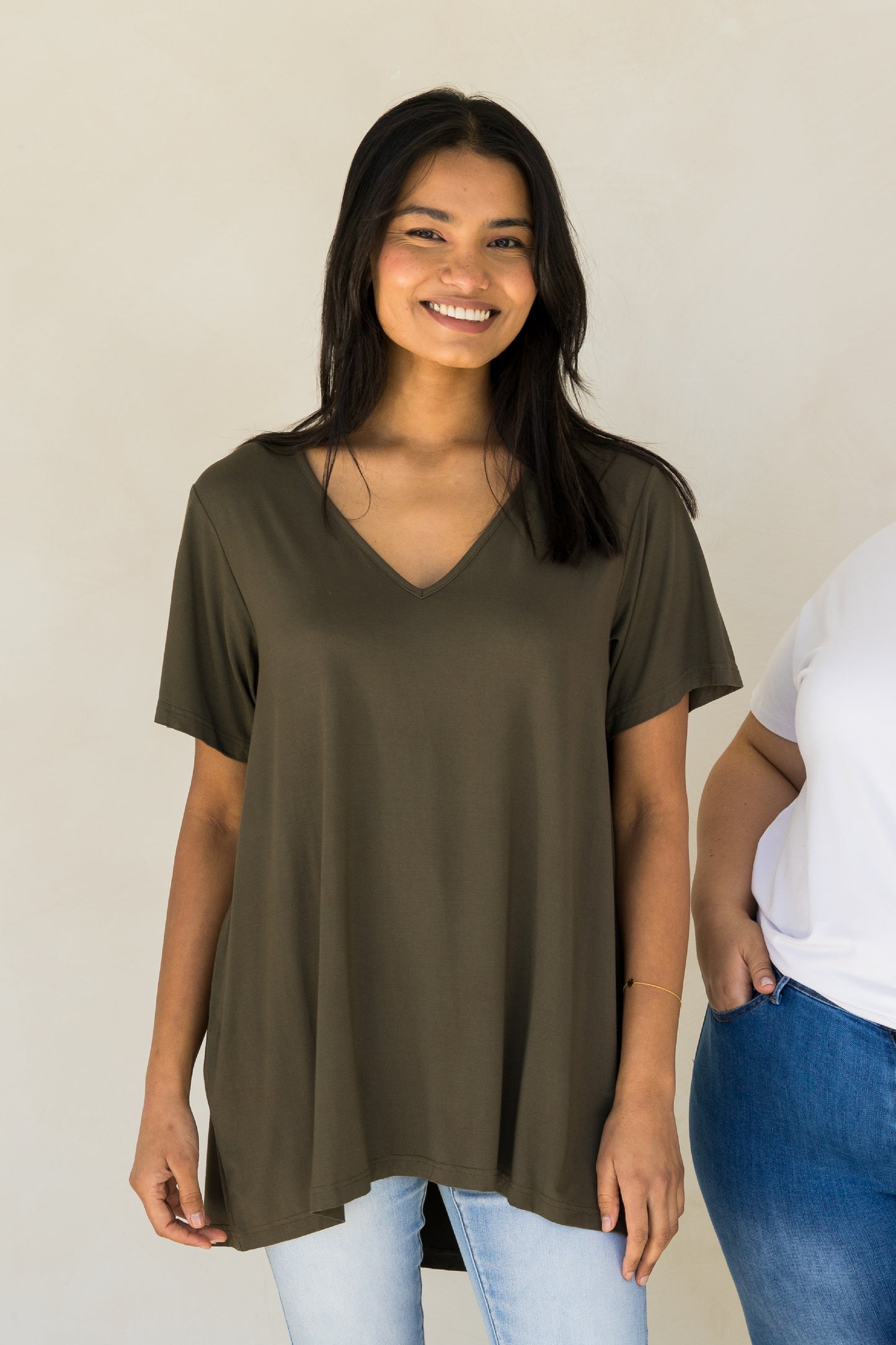 T-Shirt Top | Moss Green | FINAL SALE