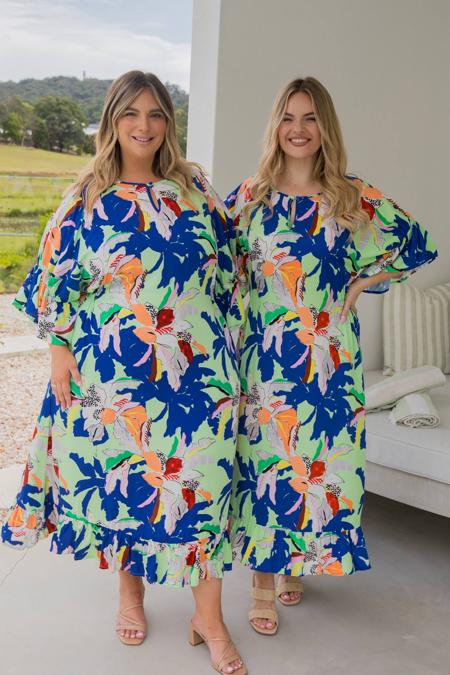 TRACY Rayon Half Sleeve Maxi Dress | Getaway | FINAL SALE