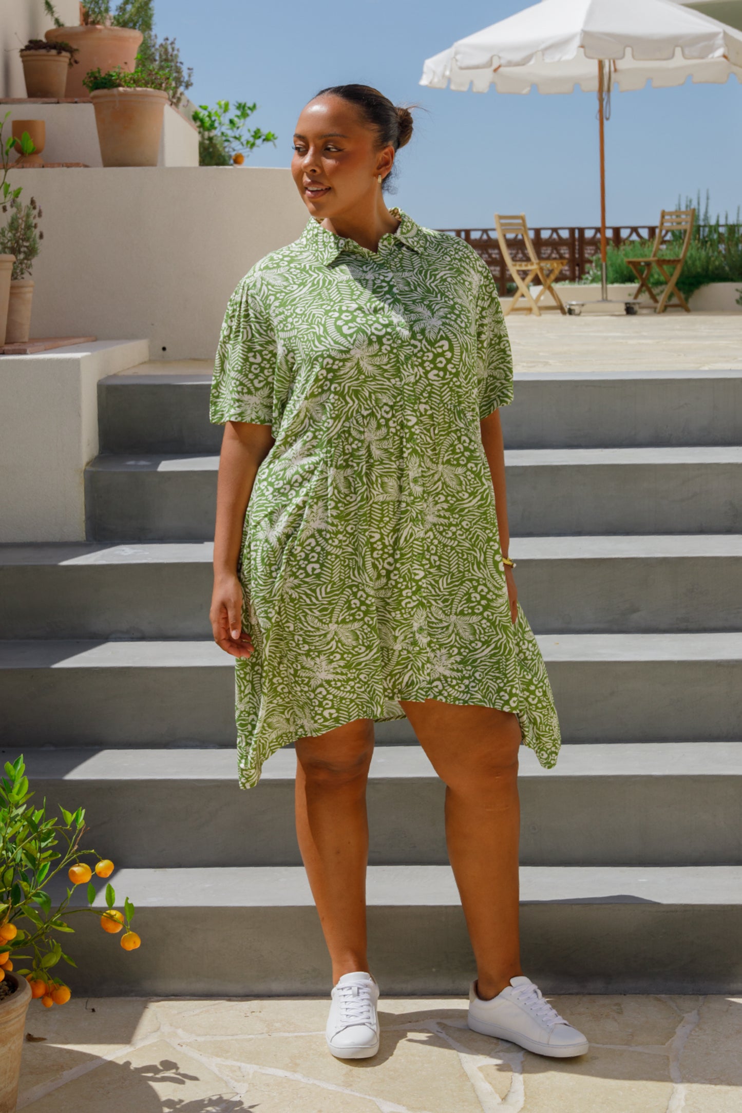 Venus Dress | Green Palm Cove | FINAL SALE