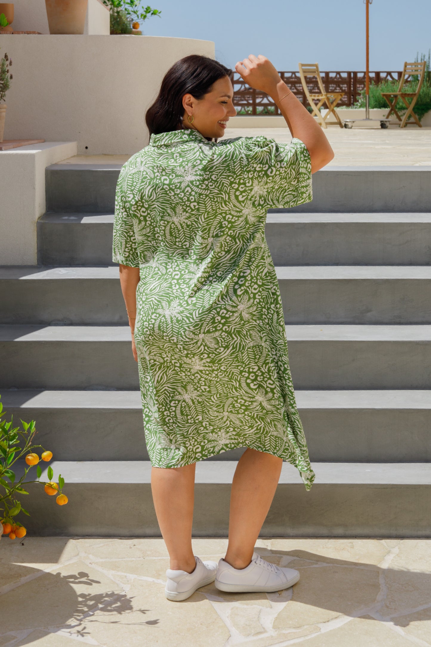 Venus Dress | Green Palm Cove | FINAL SALE