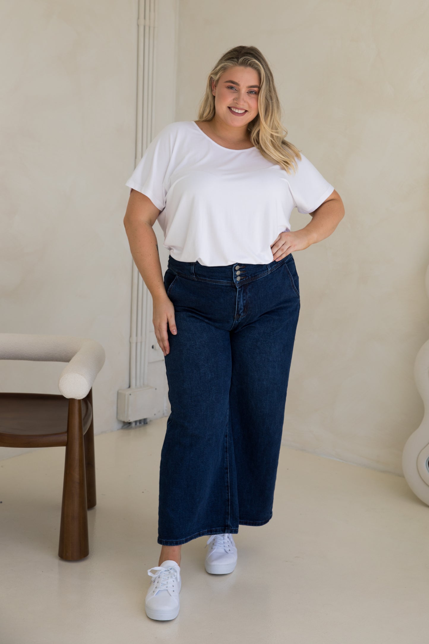 Wide Leg Jean | Dark Denim | FINAL SALE