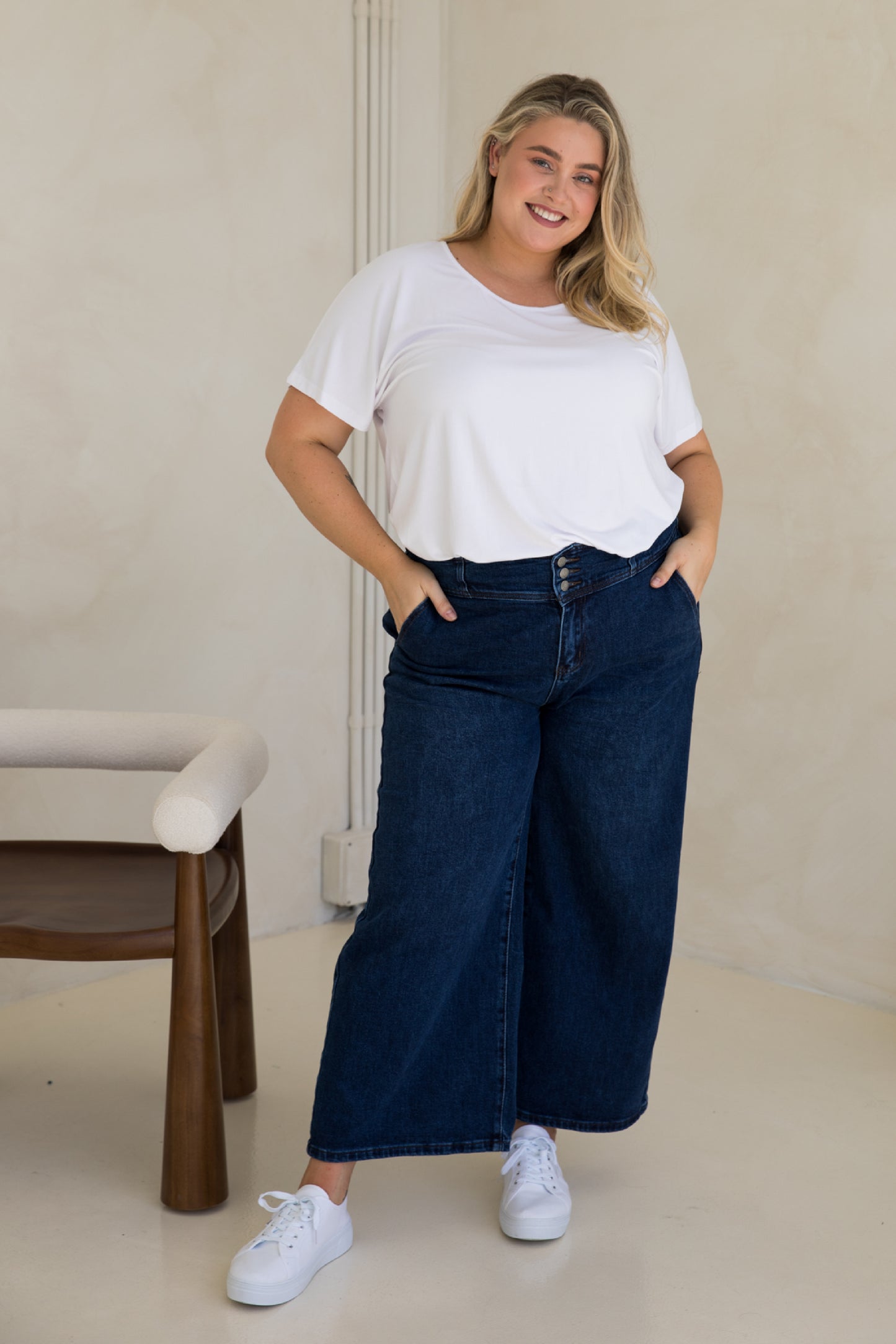 Wide Leg Jean | Dark Denim | FINAL SALE