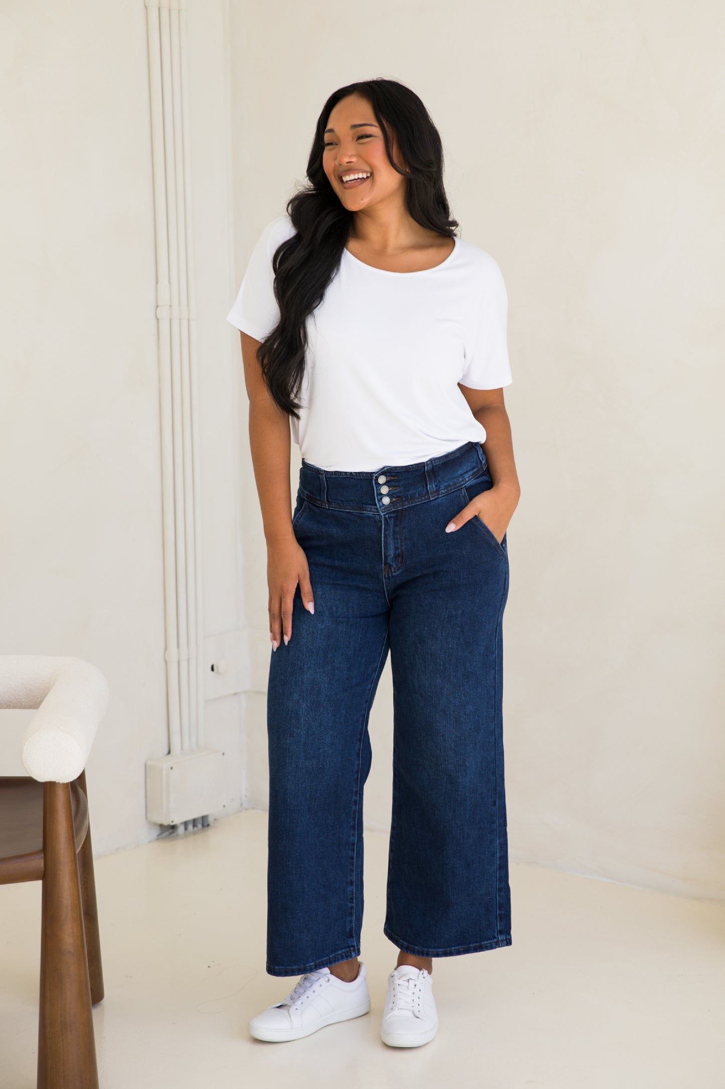 Wide Leg Jean | Dark Denim | FINAL SALE