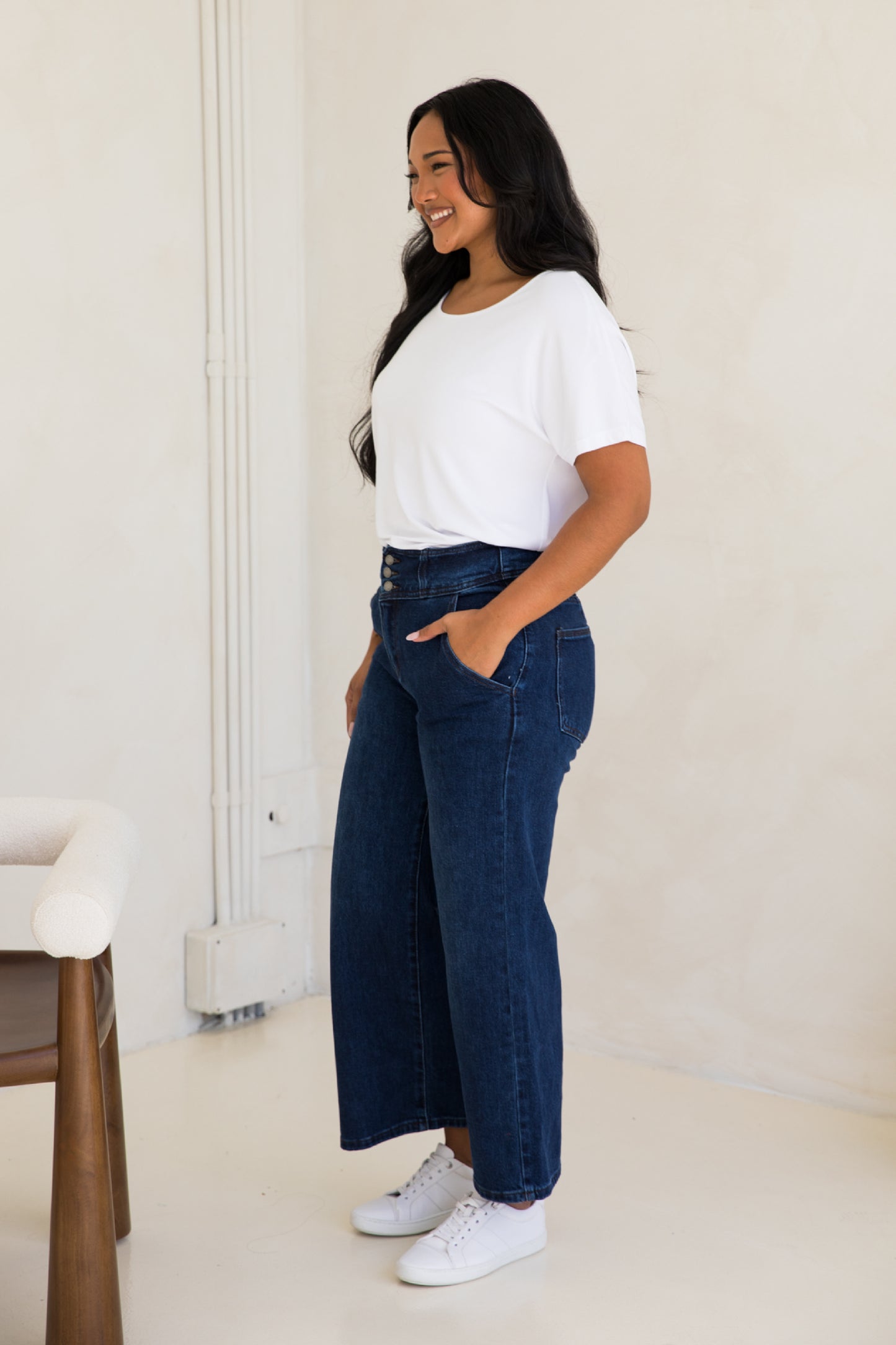 Wide Leg Jean | Dark Denim | FINAL SALE
